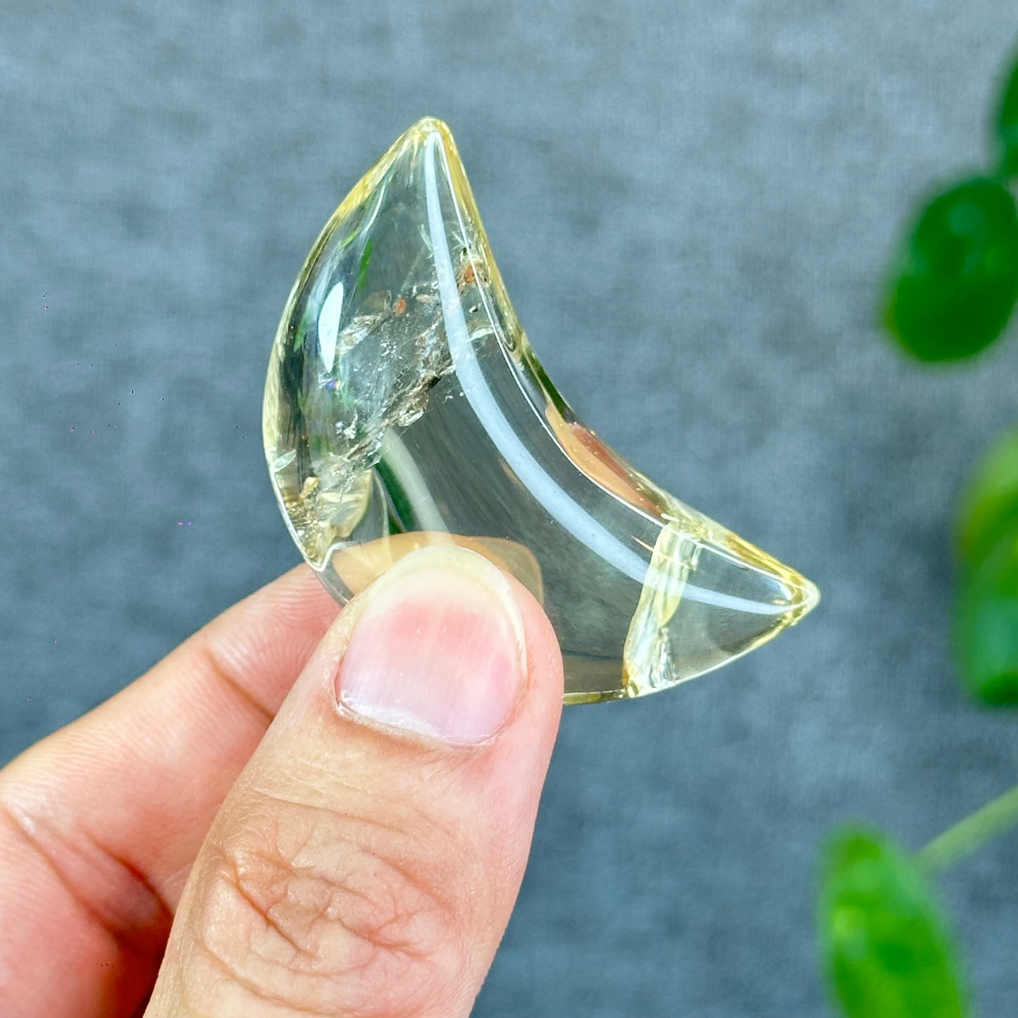 Natural Citrine Moon