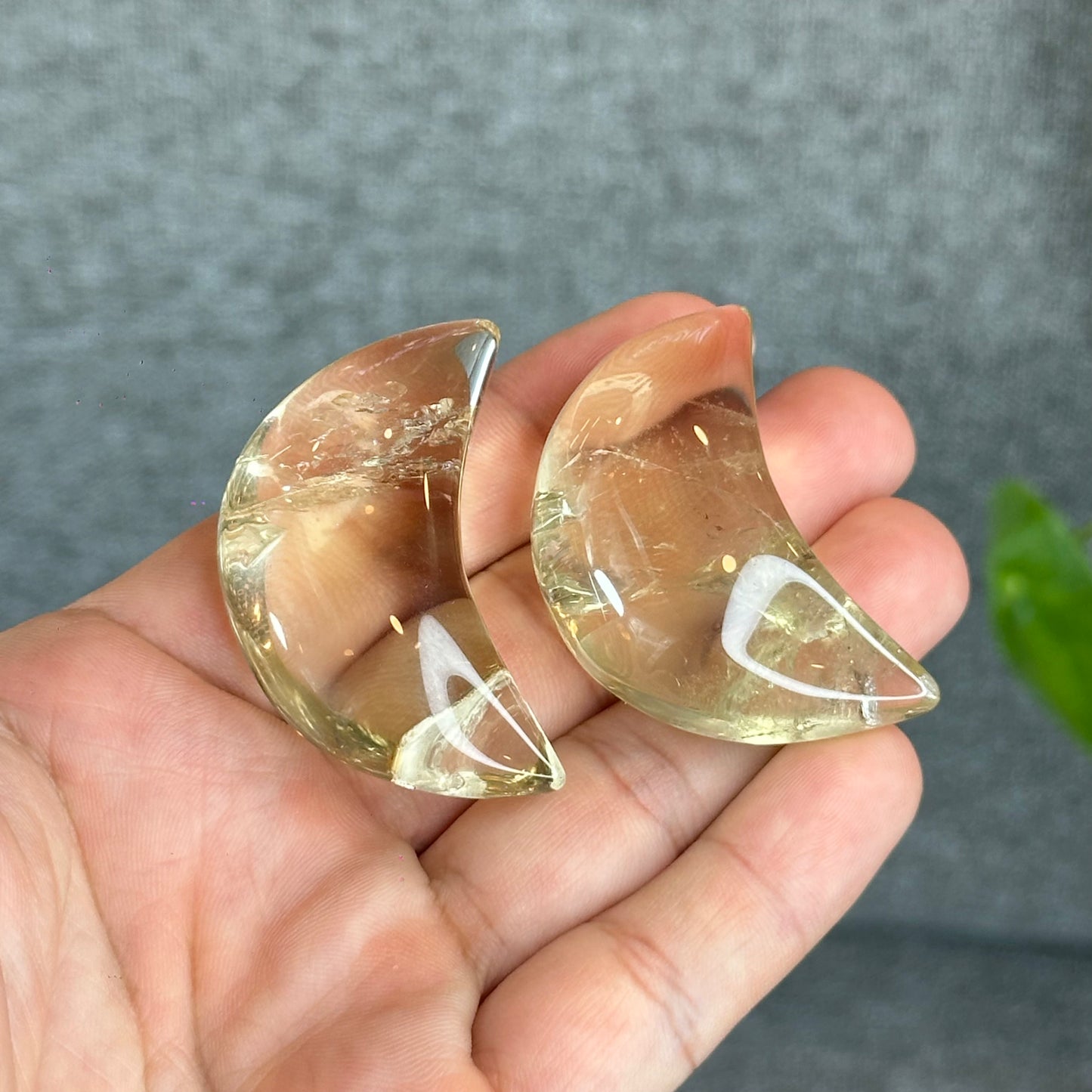 Natural Citrine Moon