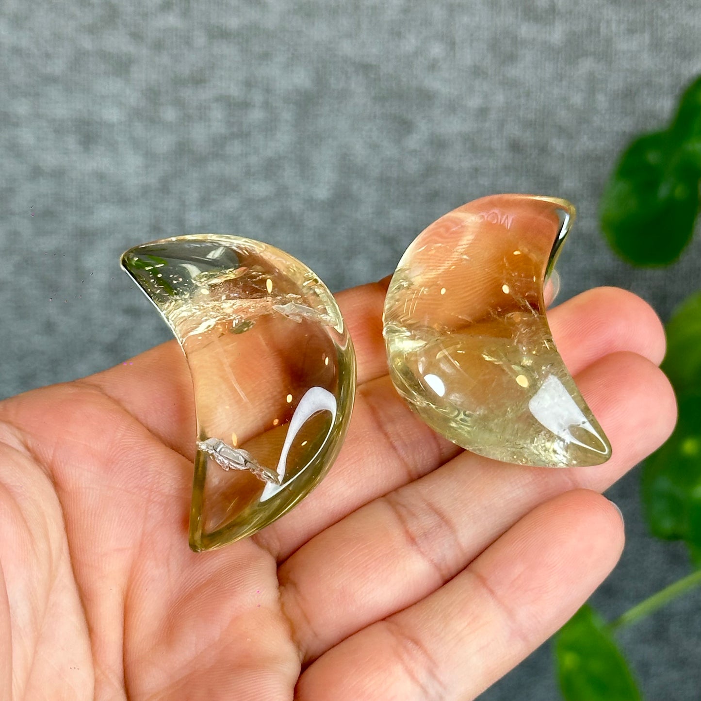 Natural Citrine Moon