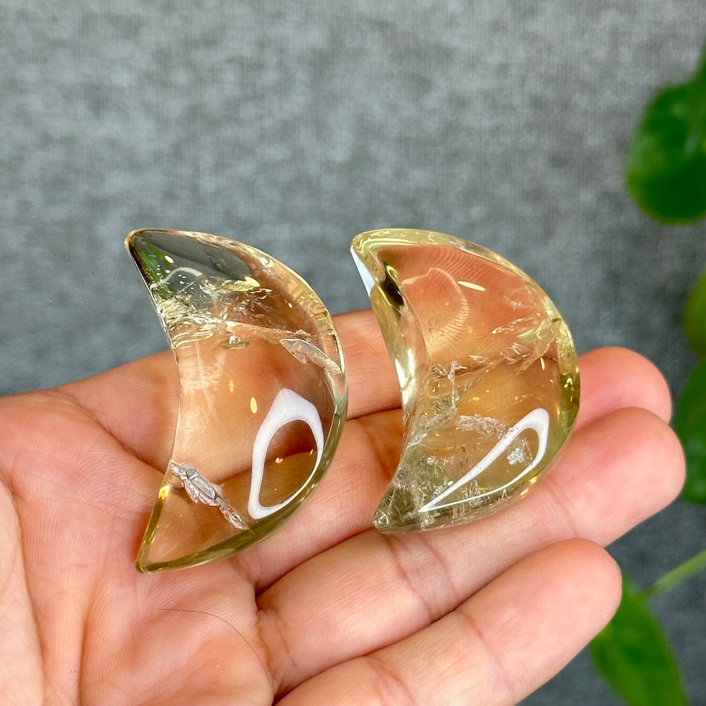 Natural Citrine Moon