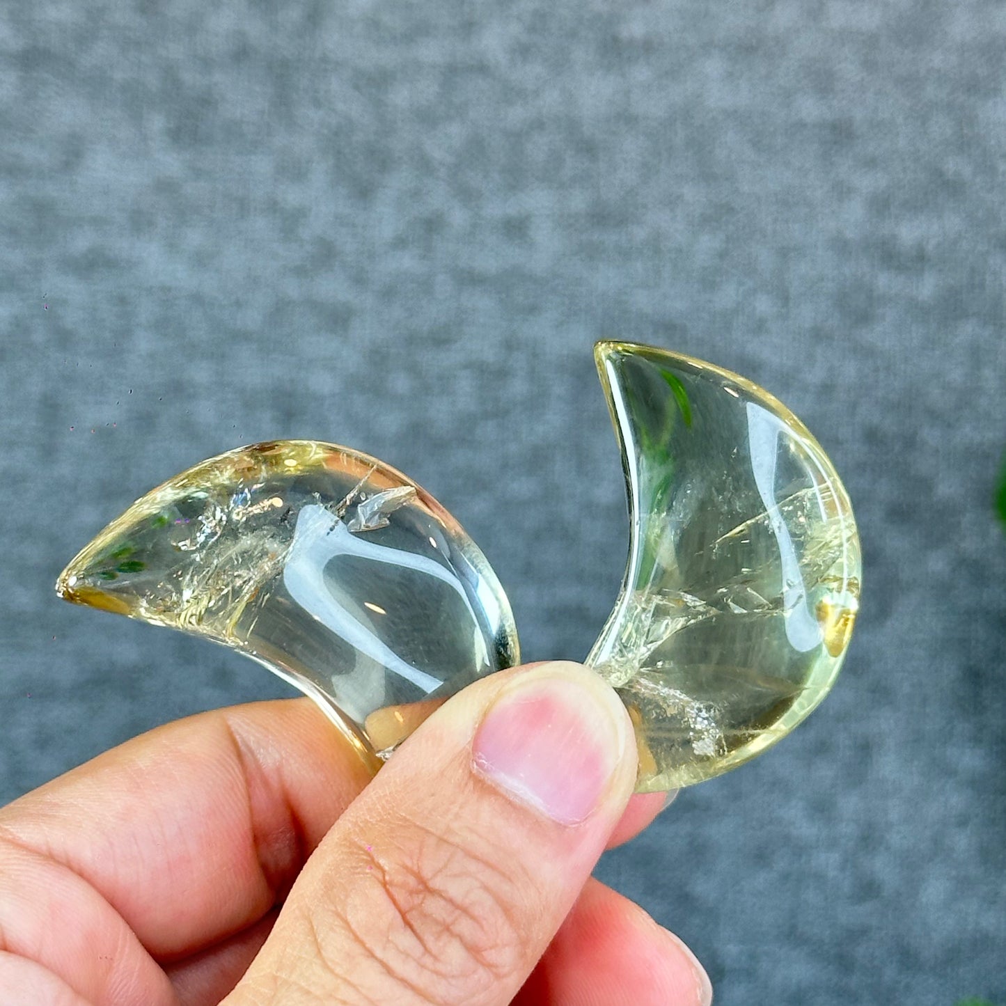 Natural Citrine Moon