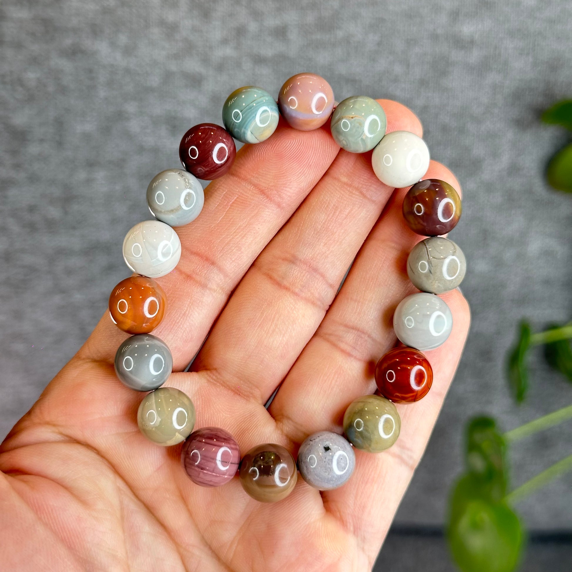 Multi Colour Alashan Agate Bracelet | Calgary Crystal Store