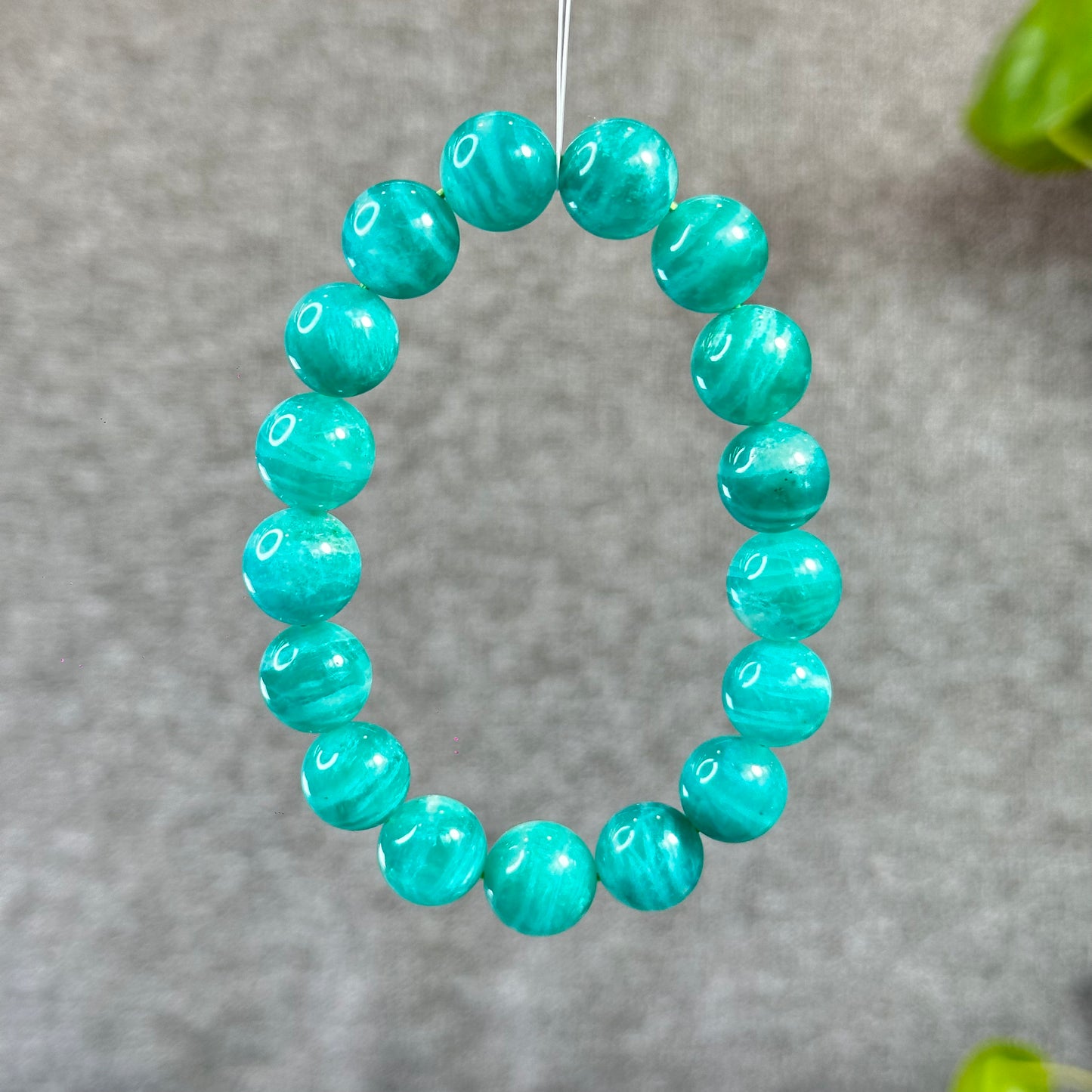 Deep Sea Russian Natural Amazonite Bracelet Size 12 mm