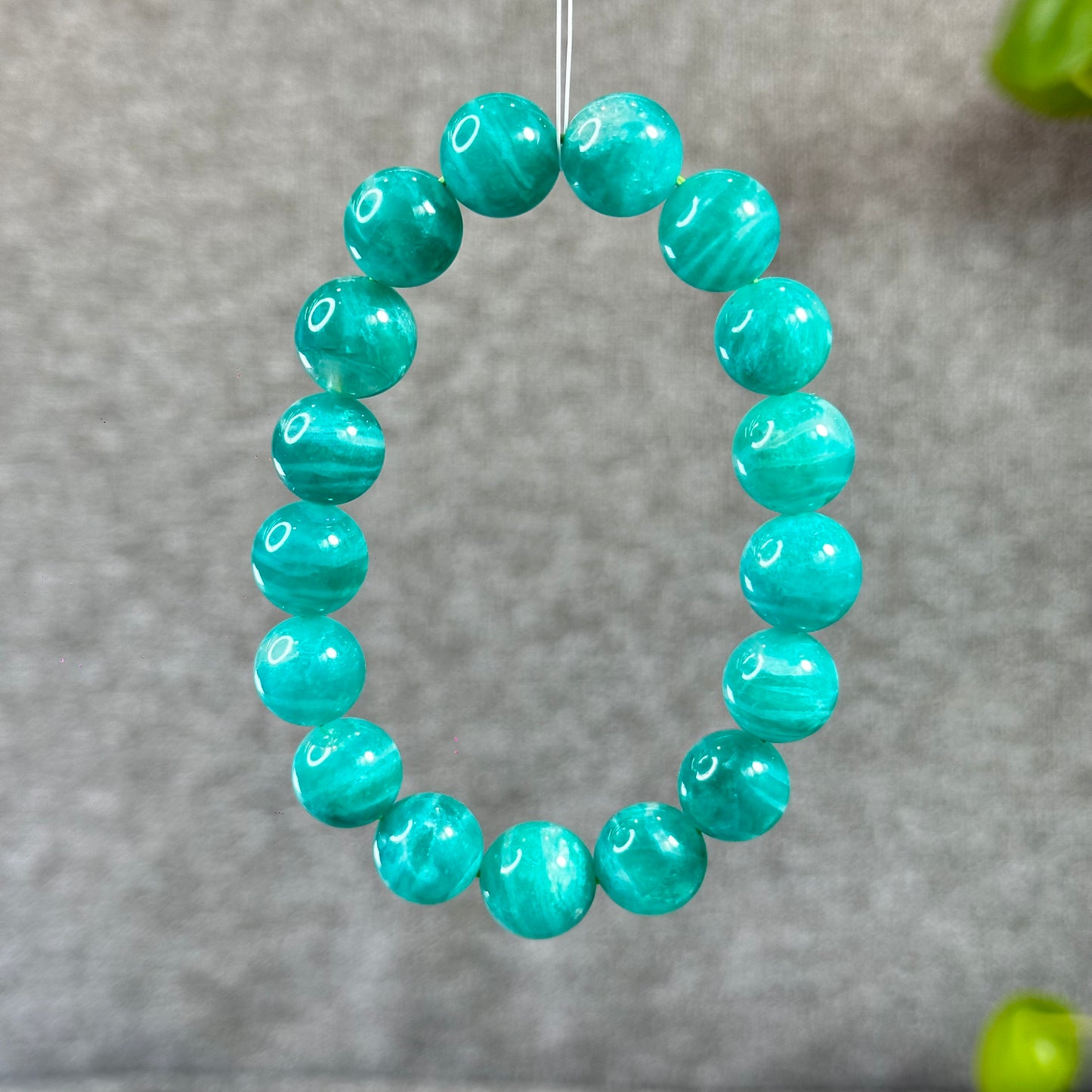 Deep Sea Russian Natural Amazonite Bracelet Size 12 mm