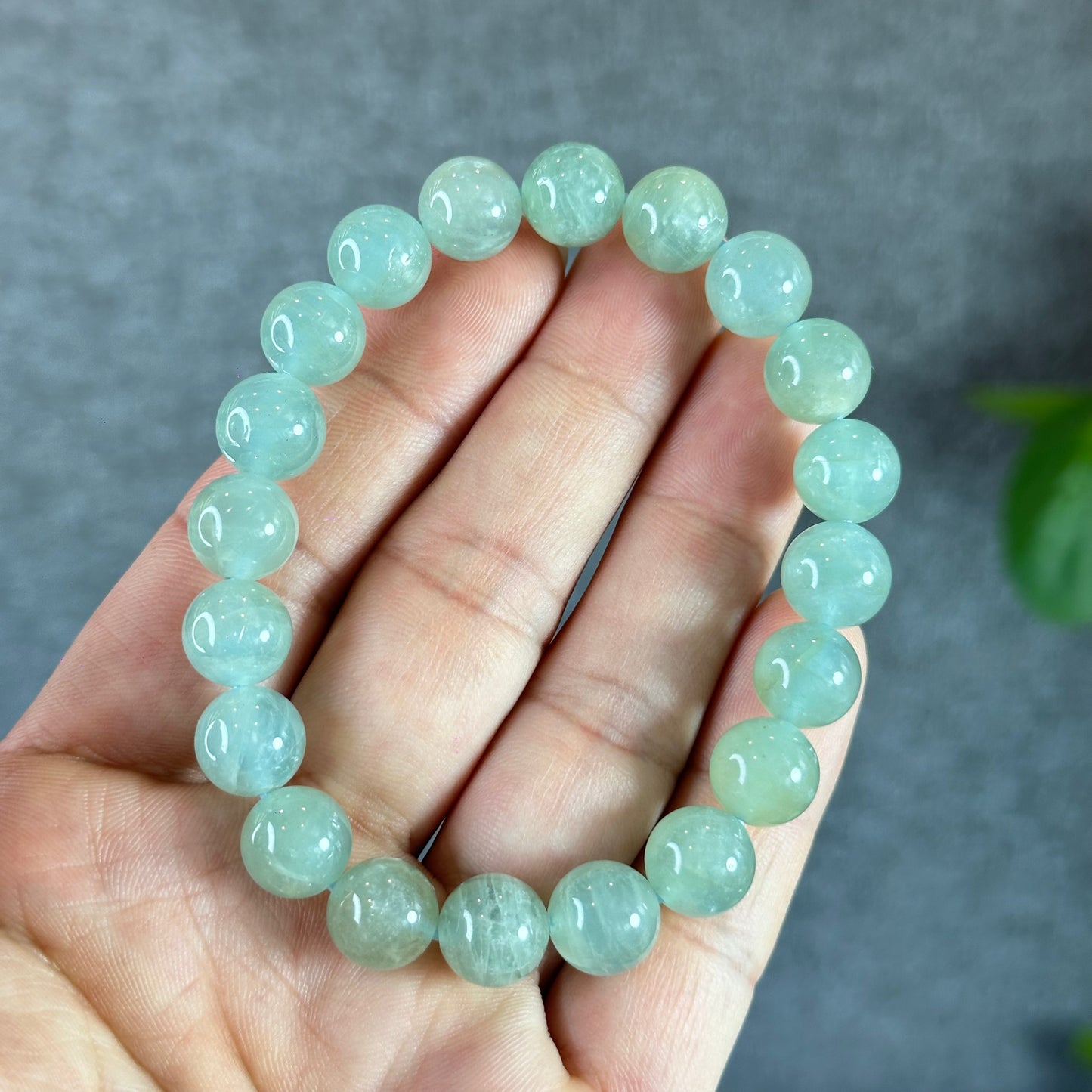 Seafoam Aquamarine Strand Size 10 mm From Brazil