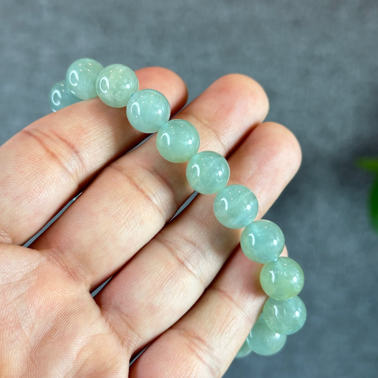 Seafoam Aquamarine Strand Size 10 mm From Brazil
