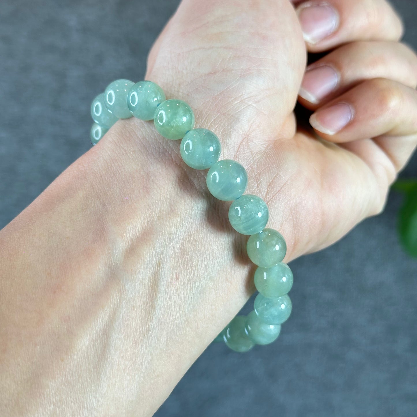 Seafoam Aquamarine Strand Size 10 mm From Brazil