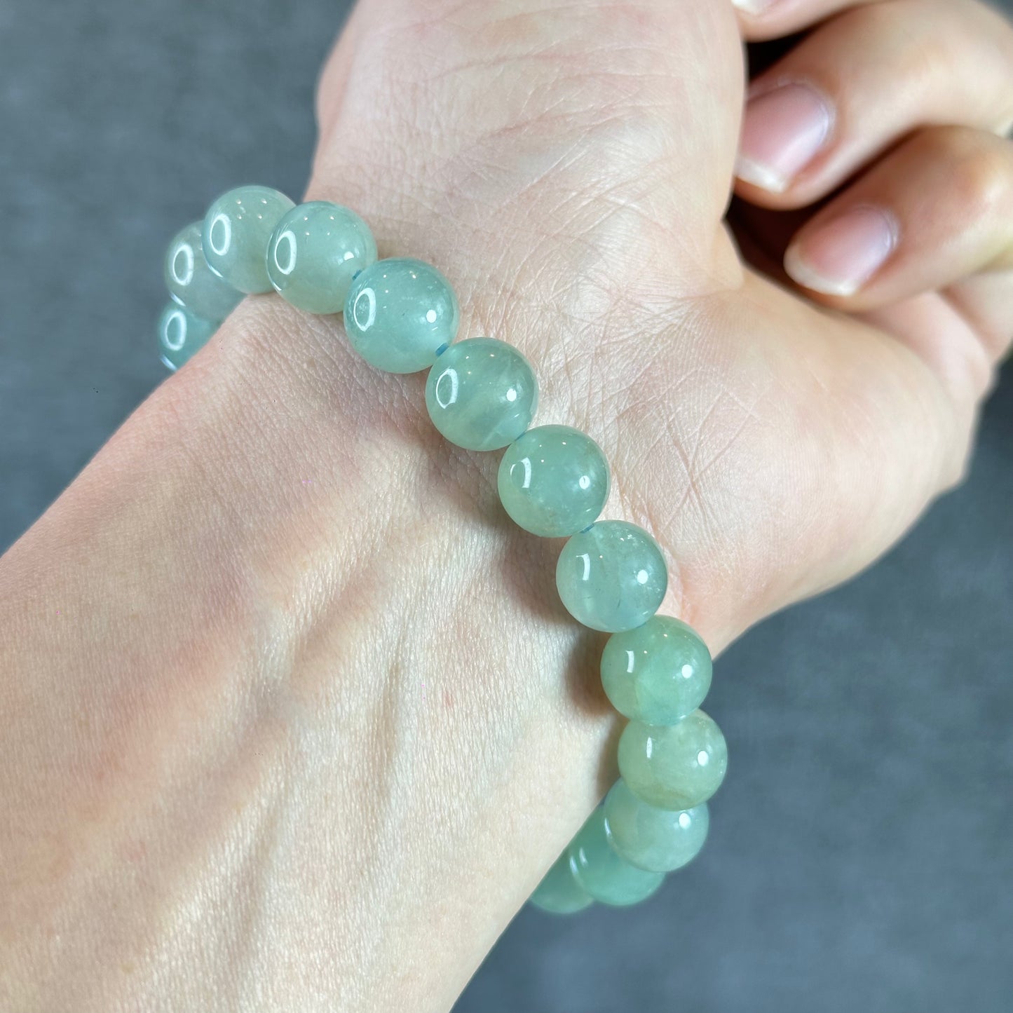 Seafoam Aquamarine Strand Size 10 mm From Brazil