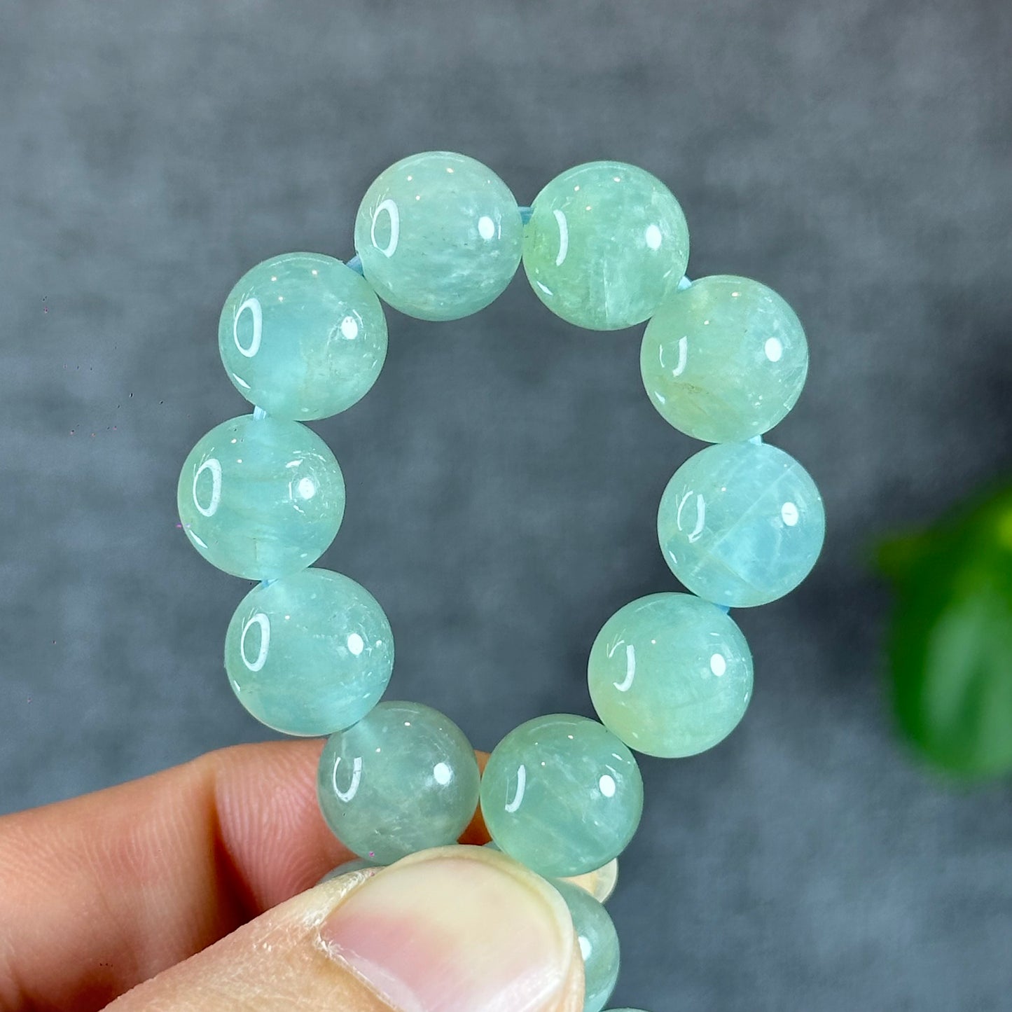 Seafoam Aquamarine Strand Size 10 mm From Brazil