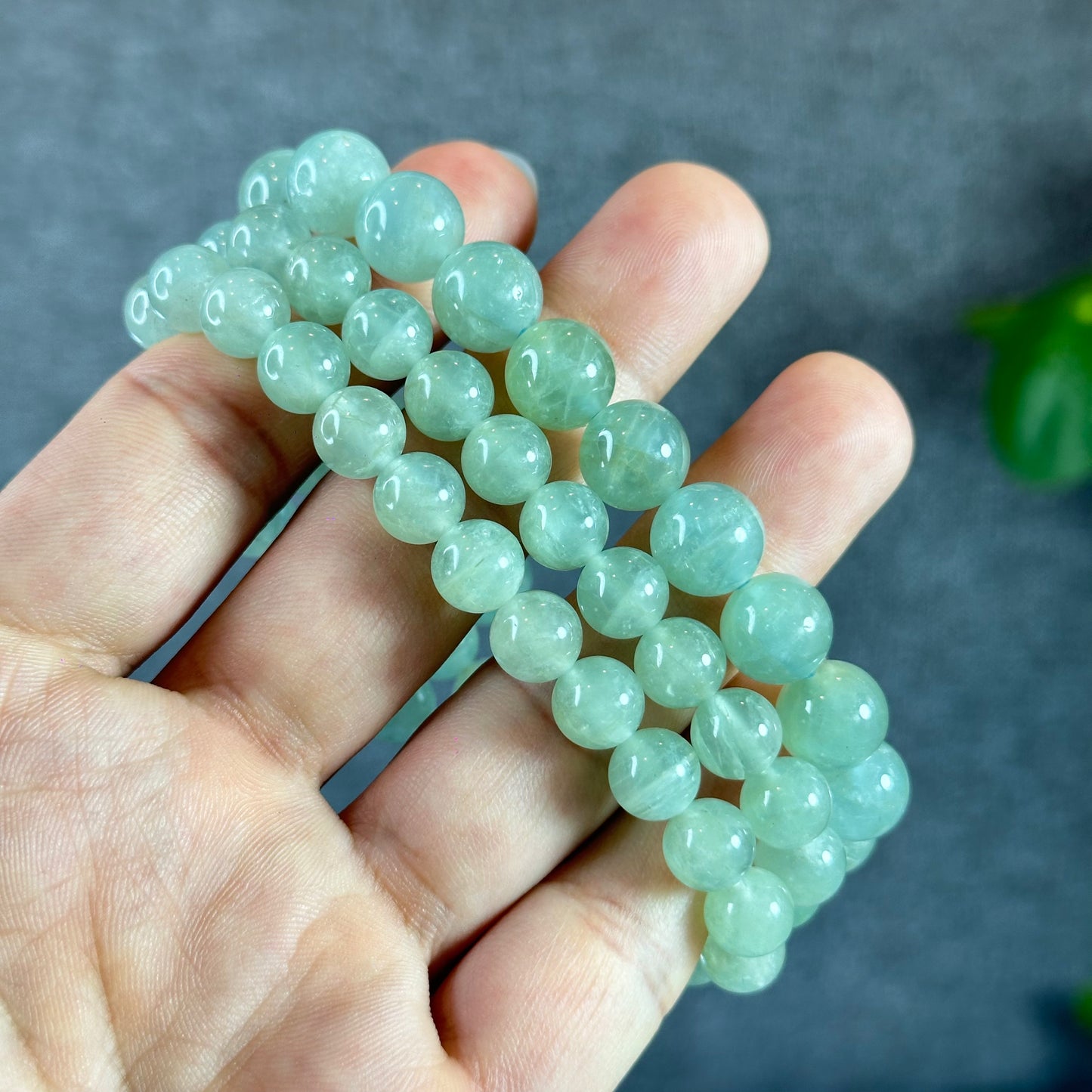 Seafoam Aquamarine Strand Size 10 mm From Brazil