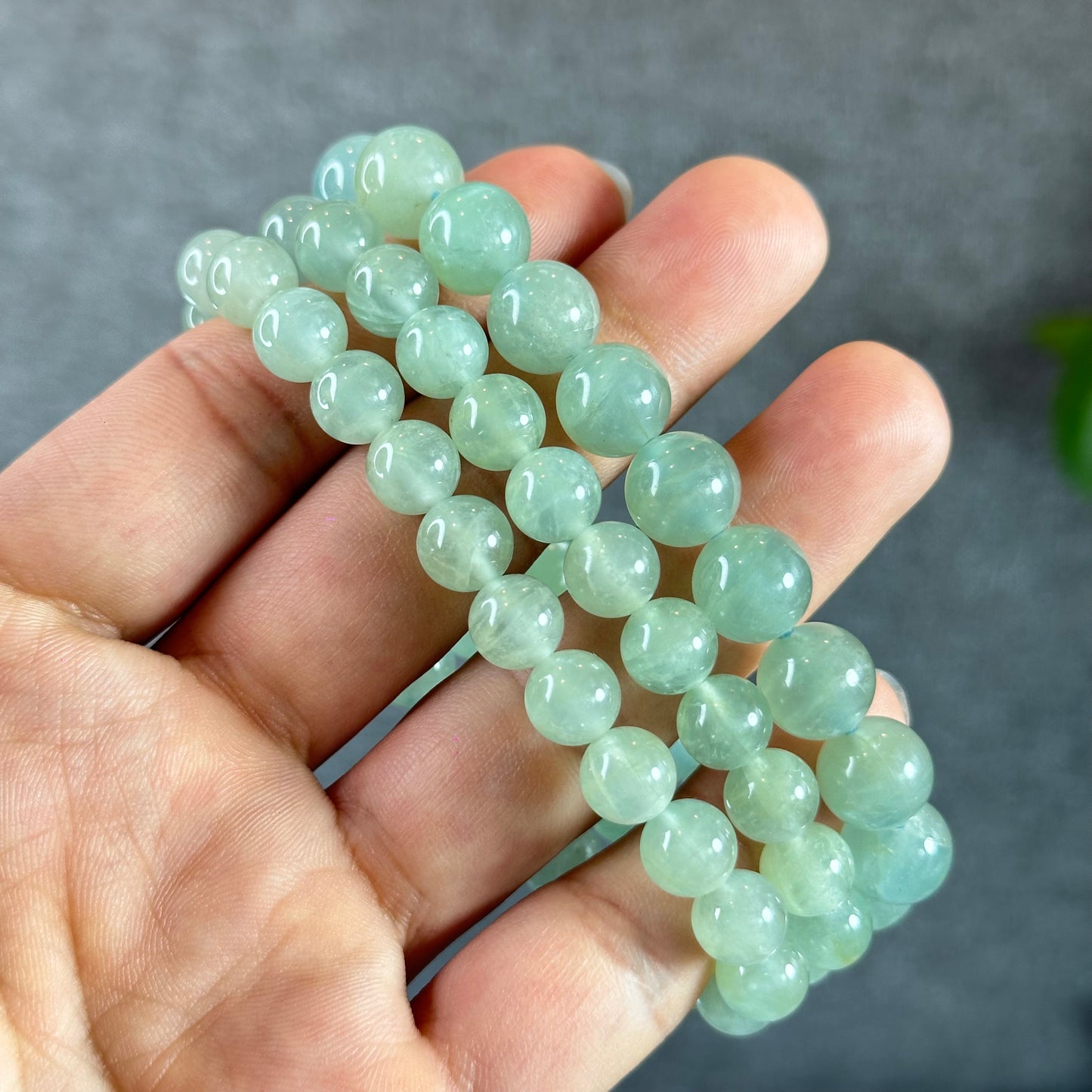 Seafoam Aquamarine Strand Size 10 mm From Brazil