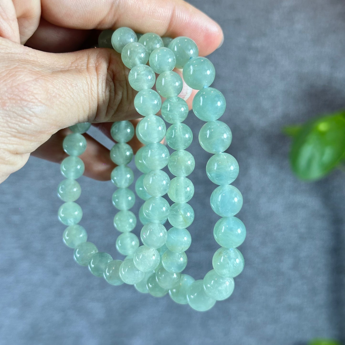 Seafoam Aquamarine Strand Size 10 mm From Brazil