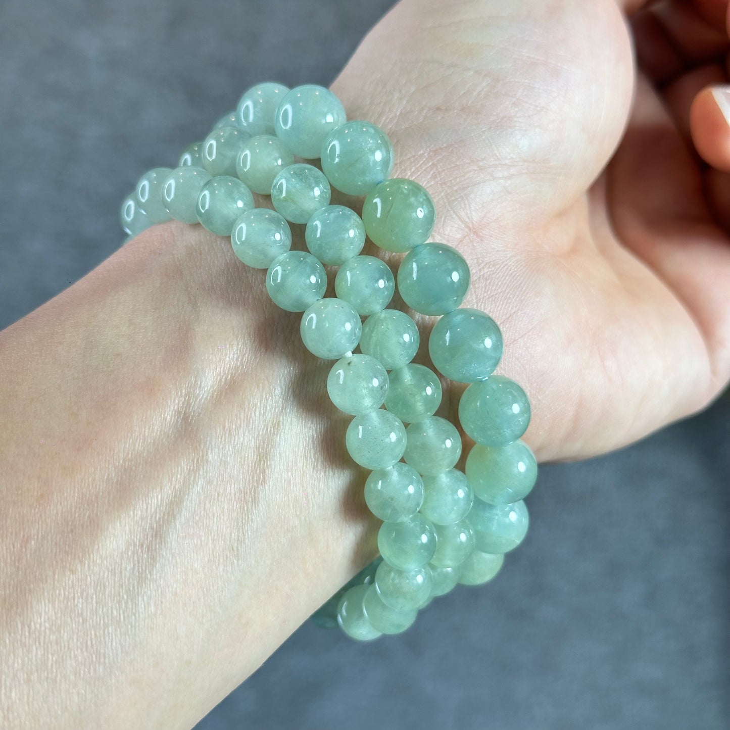 Seafoam Aquamarine Strand Size 10 mm From Brazil
