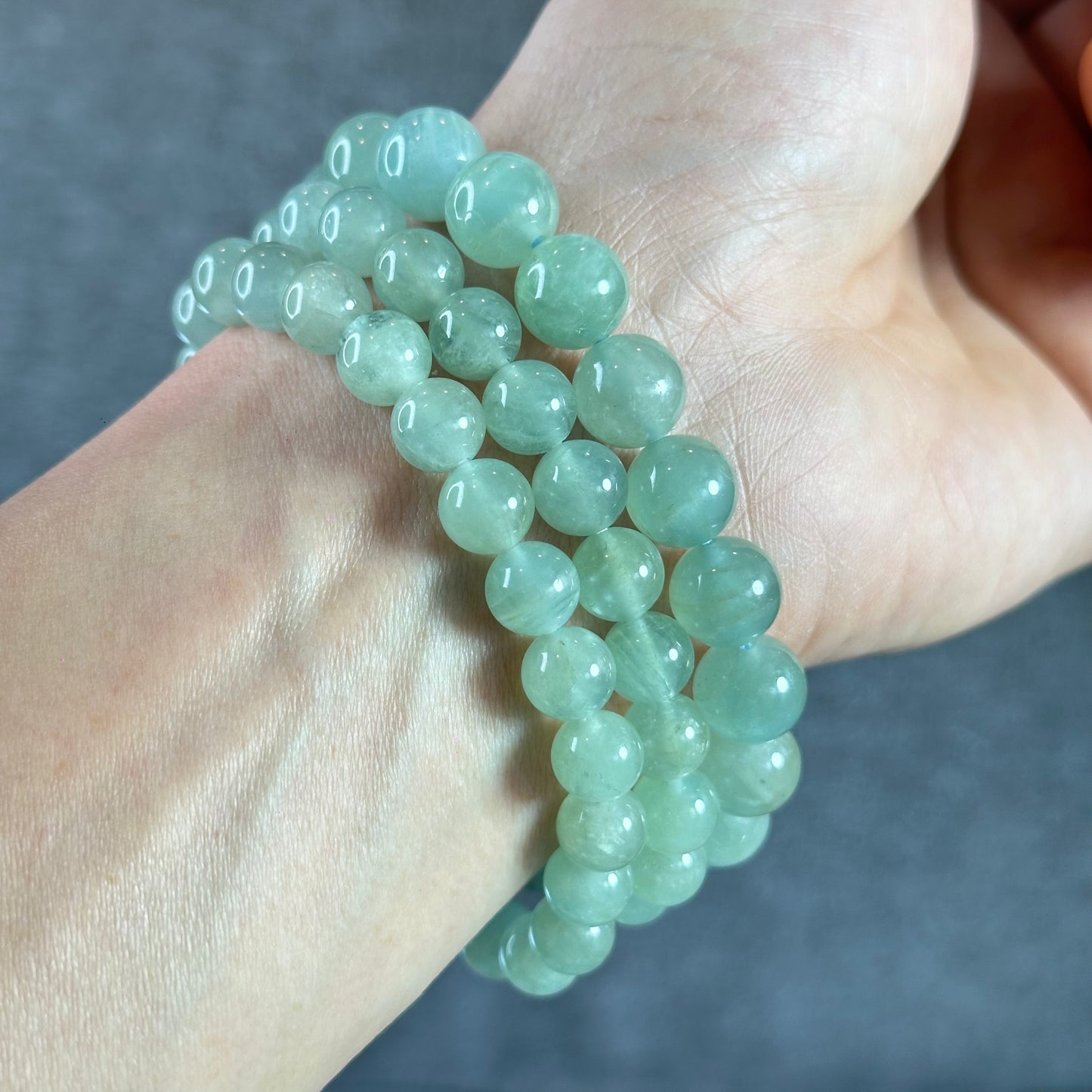 Seafoam Aquamarine Strand Size 10 mm From Brazil