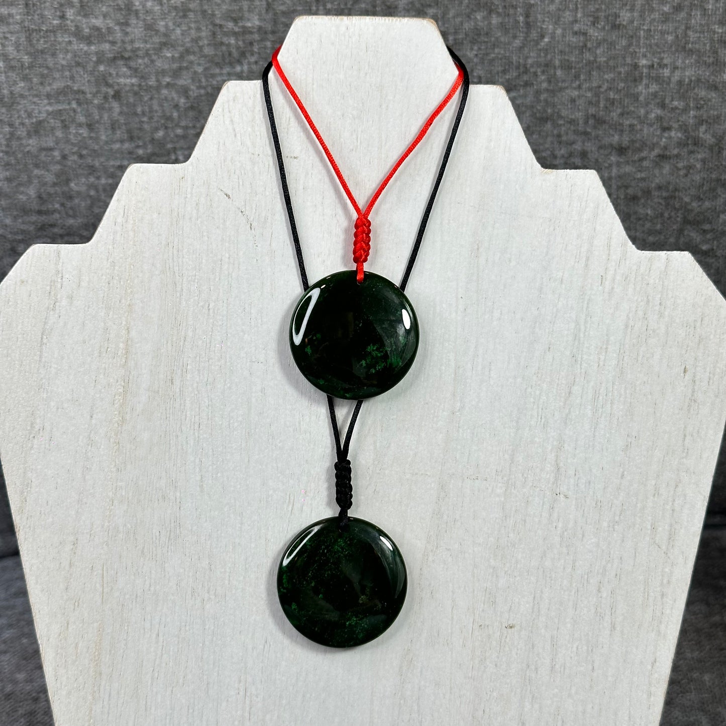 Light Floral Green Round Luch Coin VIP Natural Nephrite Jade Pendant