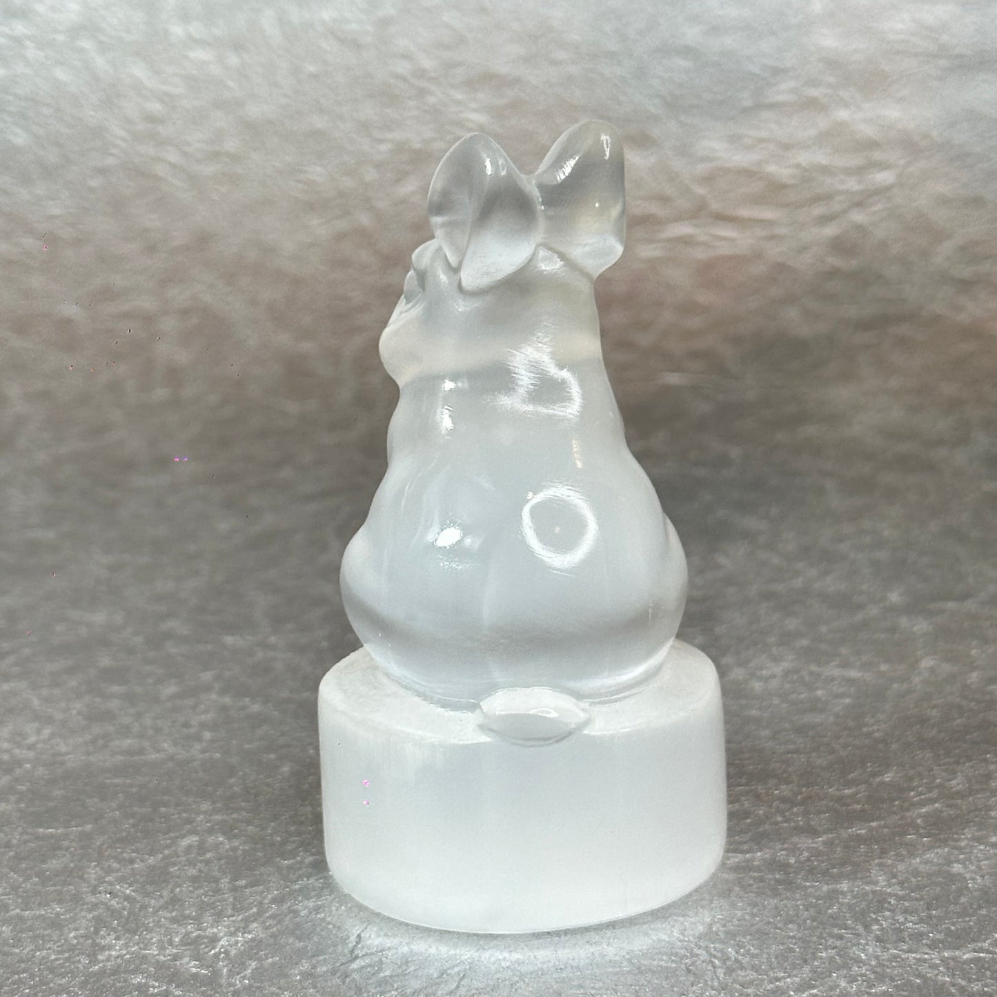 Natural Selenite Rabbit Figurine