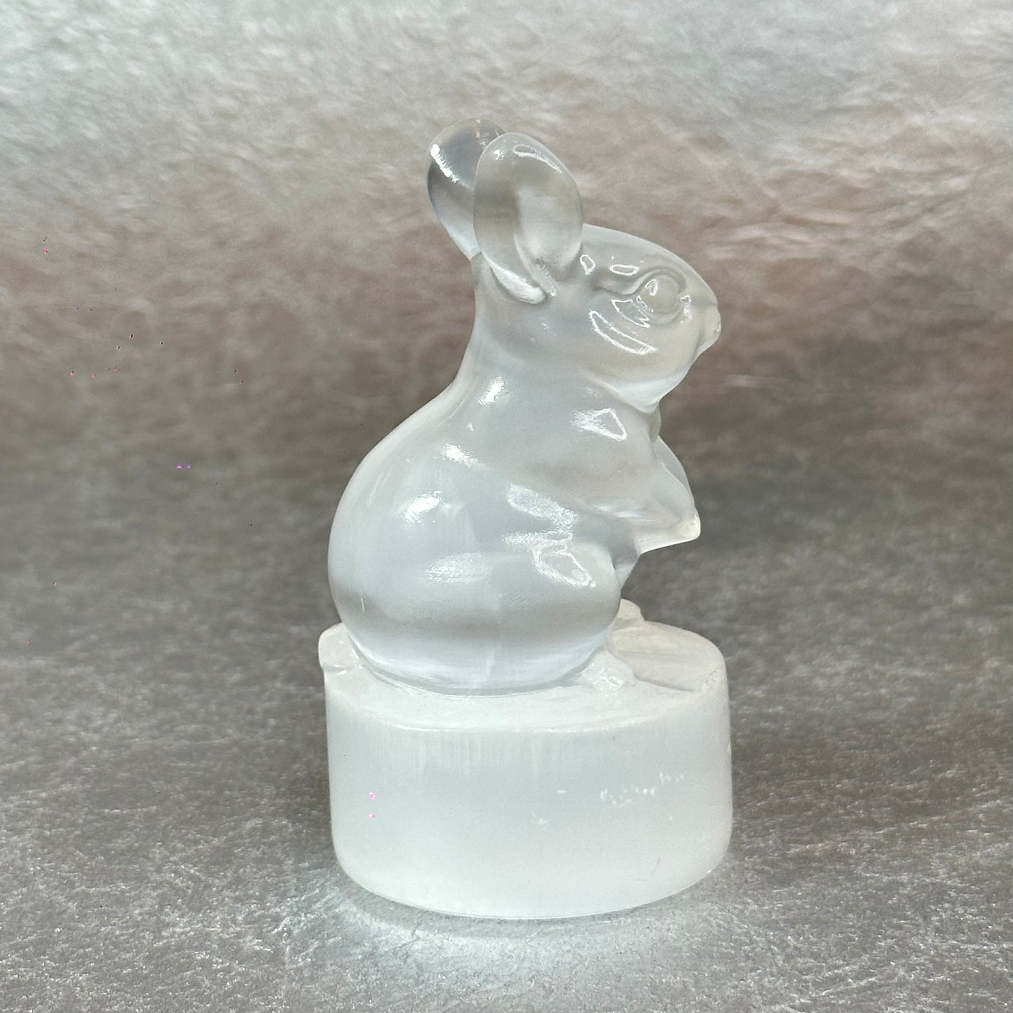 Natural Selenite Rabbit Figurine