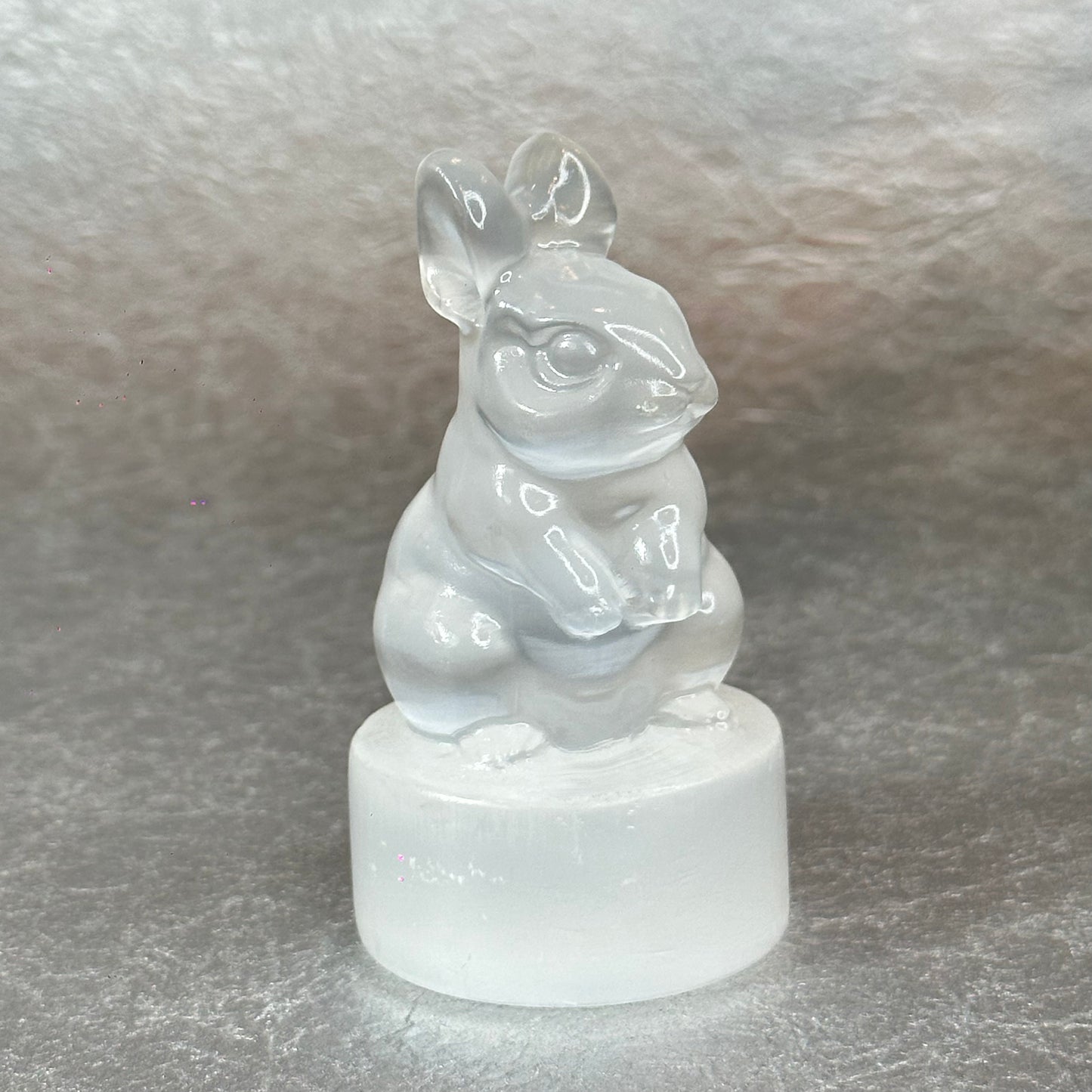 Natural Selenite Rabbit Figurine