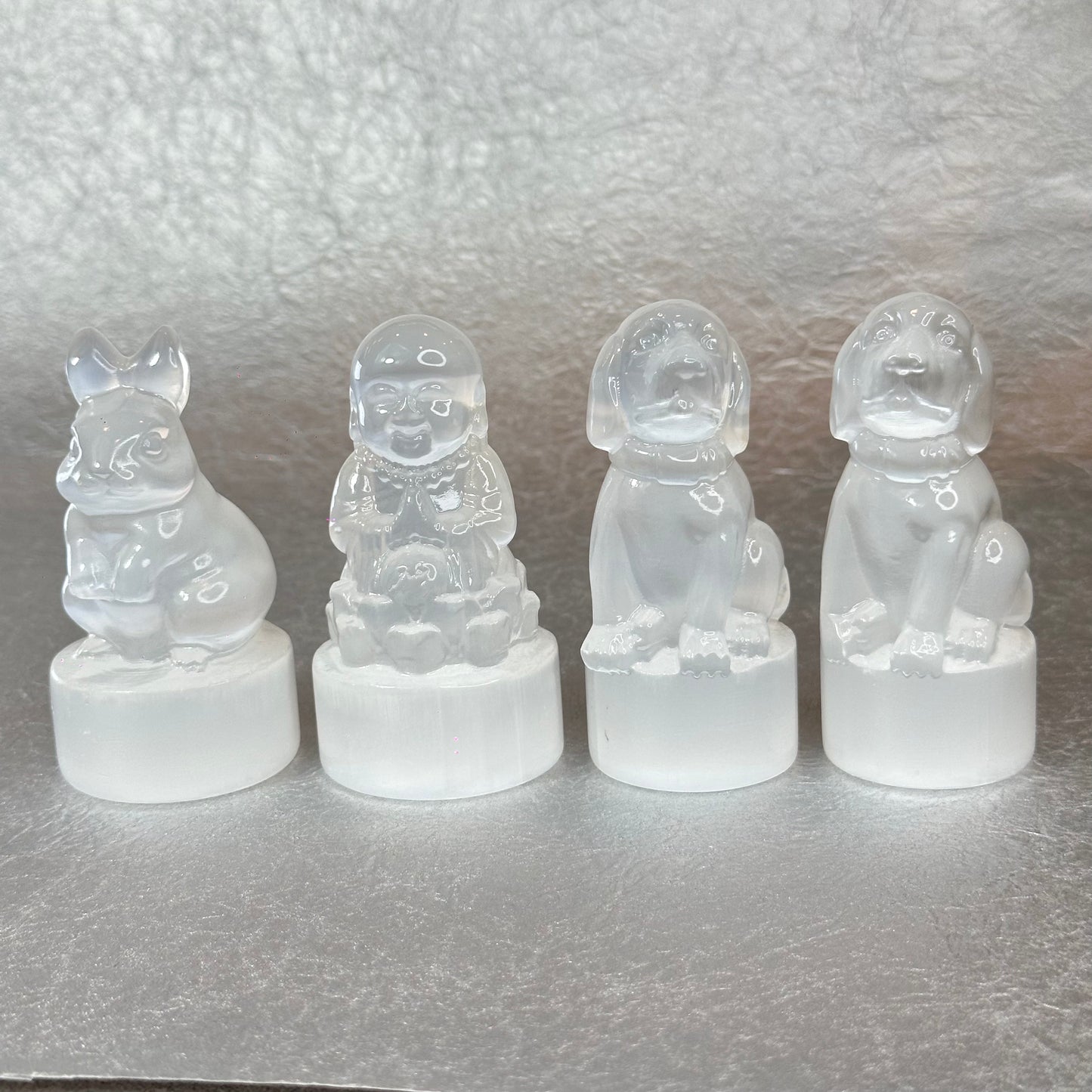 Natural Selenite Rabbit Figurine