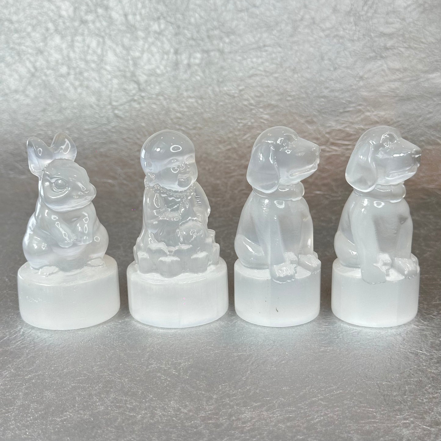 Natural Selenite Rabbit Figurine