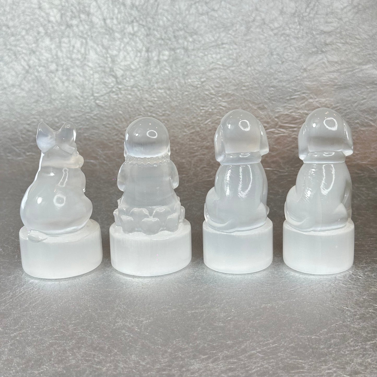 Natural Selenite Rabbit Figurine