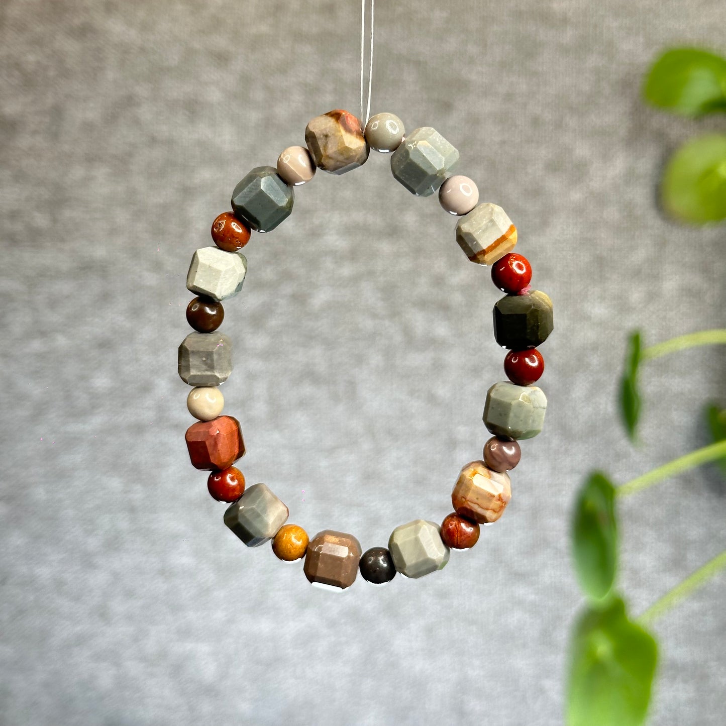 Natural Ocean Jasper Bracelet Size 8.5 mm