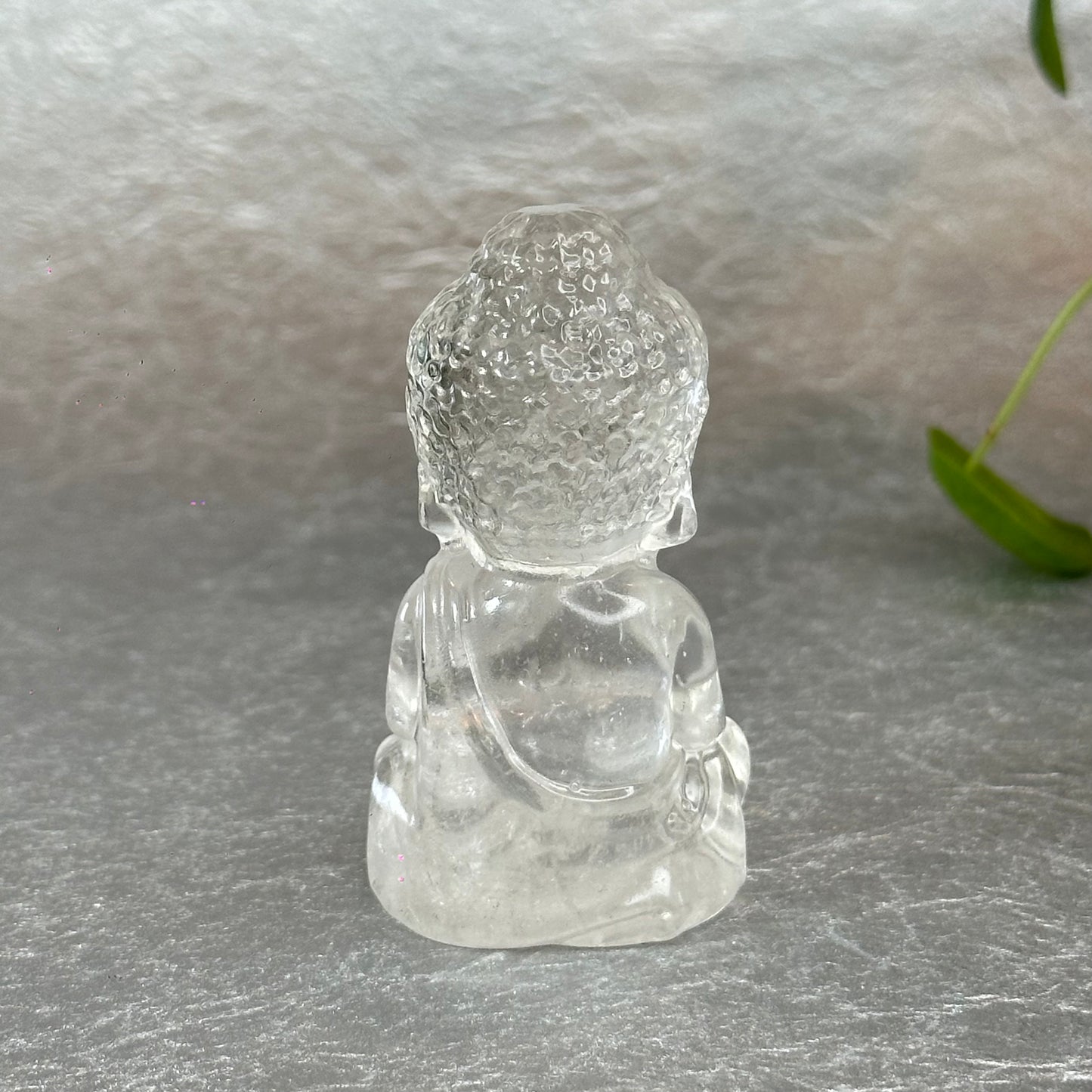 Natural Clear Quartz Buddha Figurine