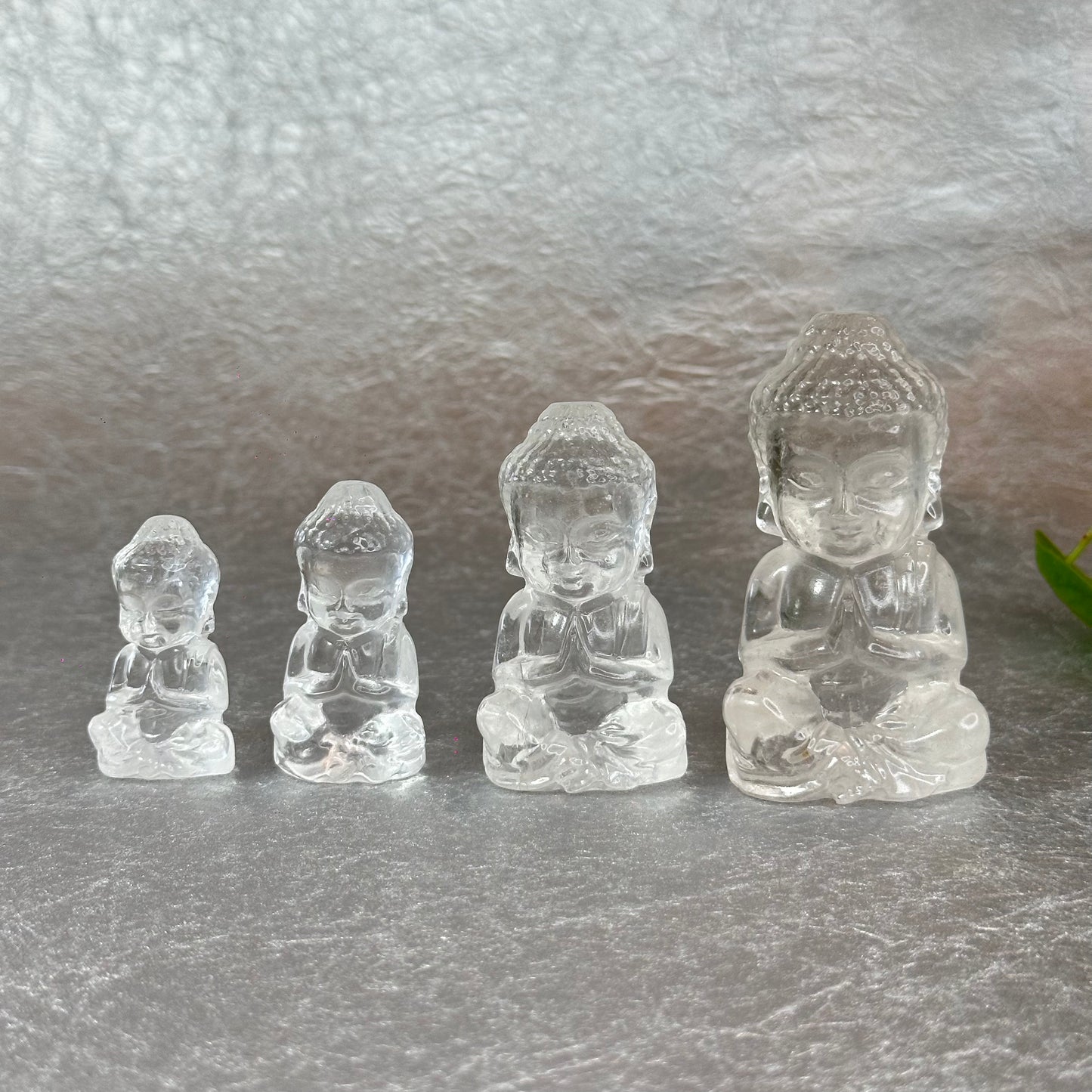 Natural Clear Quartz Buddha Figurine