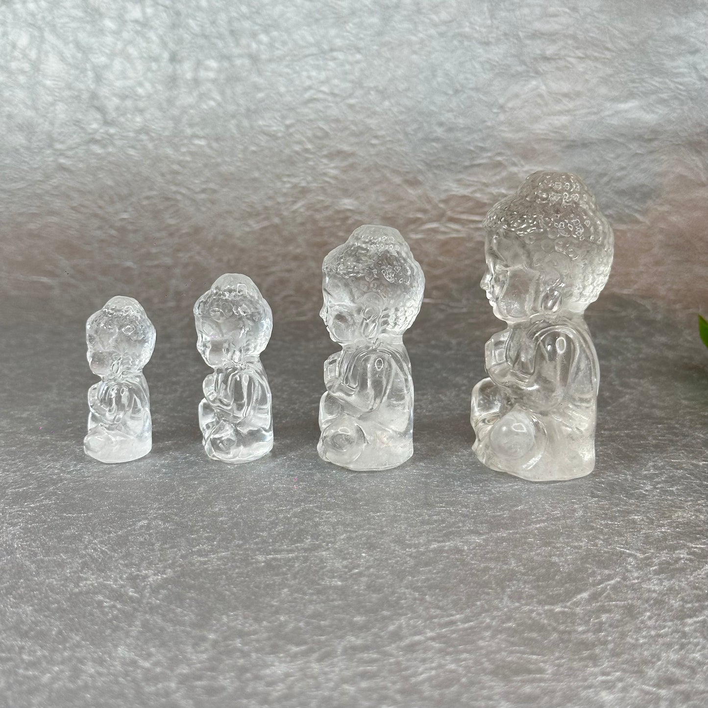 Natural Clear Quartz Buddha Figurine
