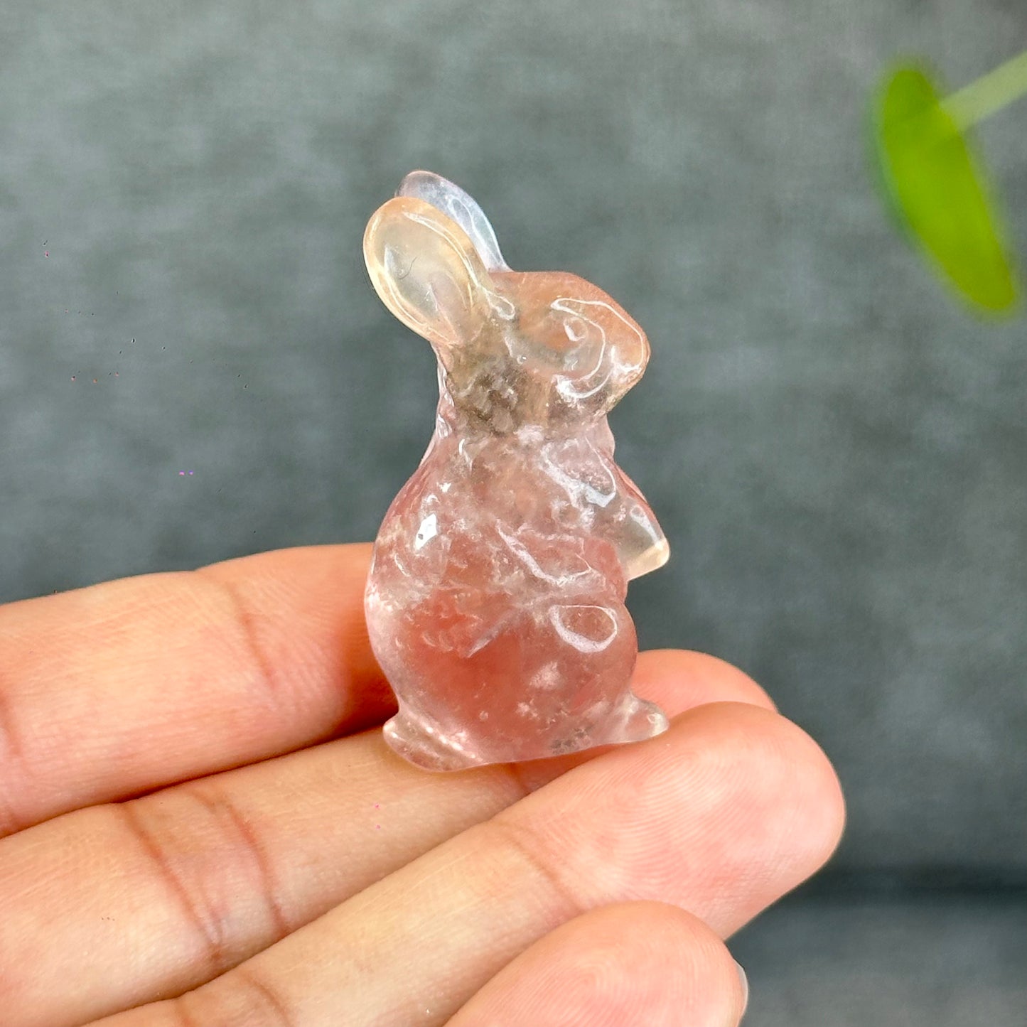 Natural Fluorite Rabbit Figurine