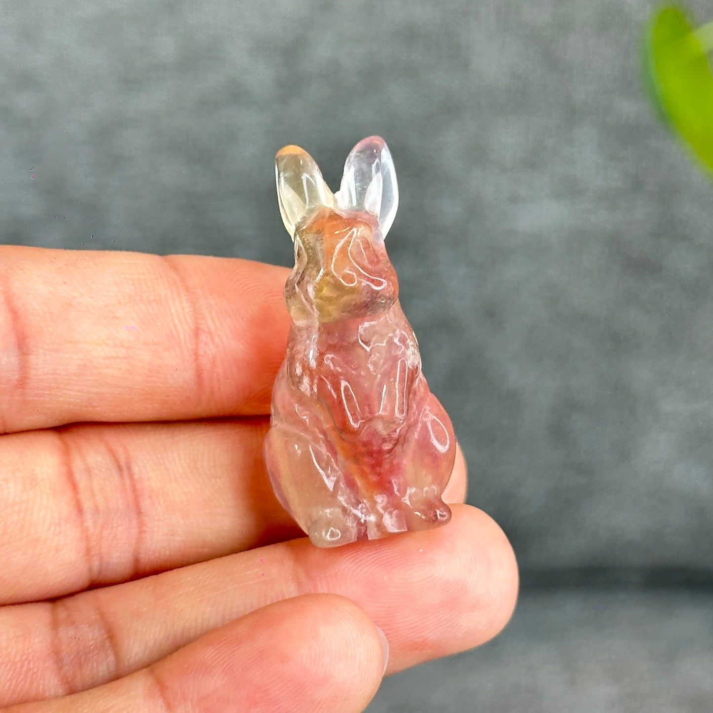 Natural Fluorite Rabbit Figurine