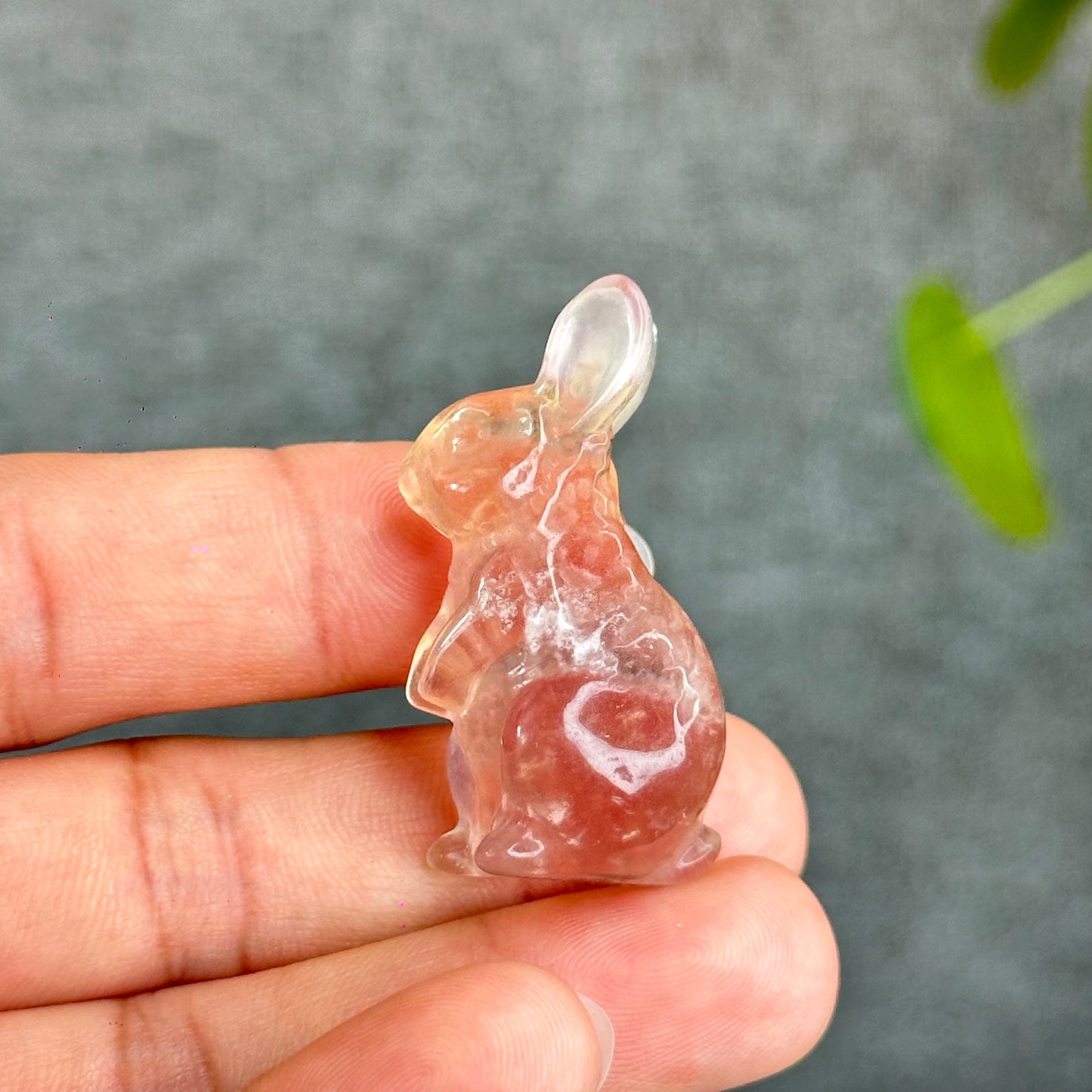 Natural Fluorite Rabbit Figurine
