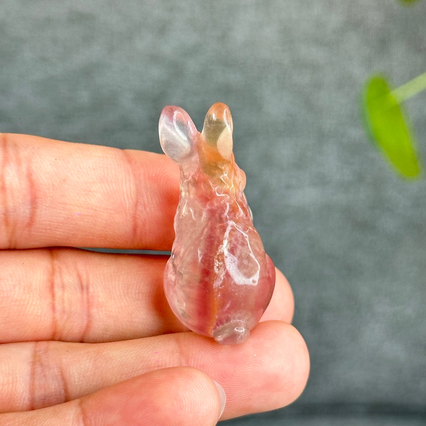 Natural Fluorite Rabbit Figurine