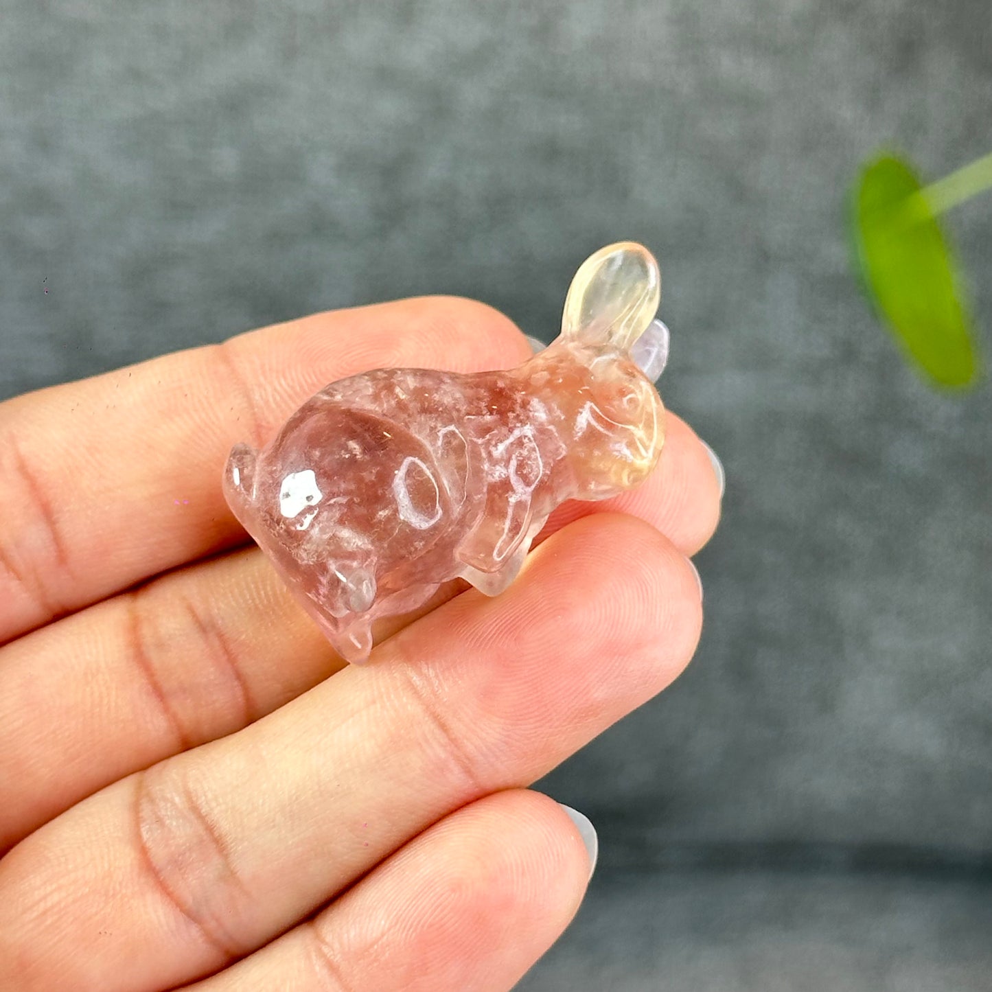 Natural Fluorite Rabbit Figurine
