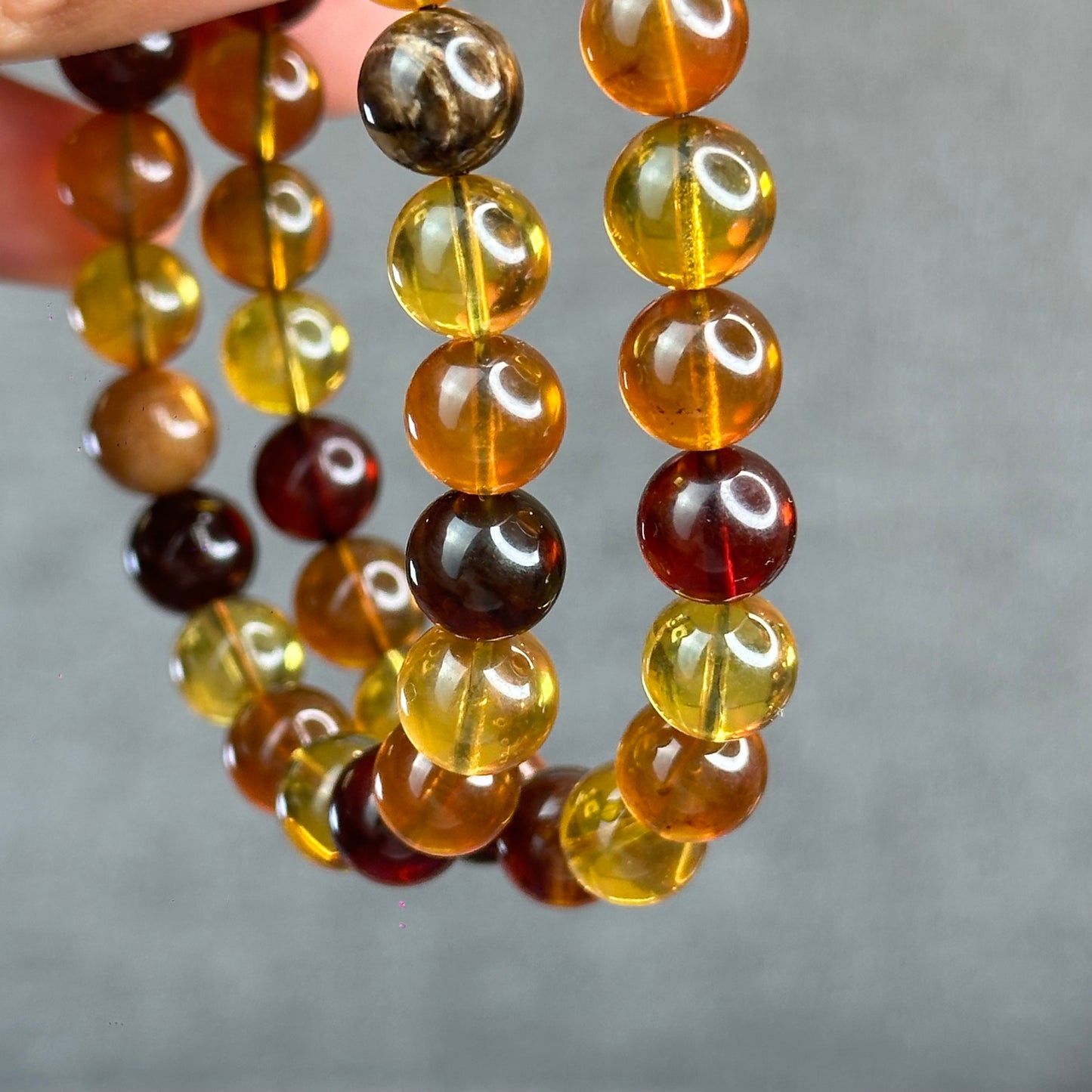 Natural Amber Bracelet Size 8.2 mm