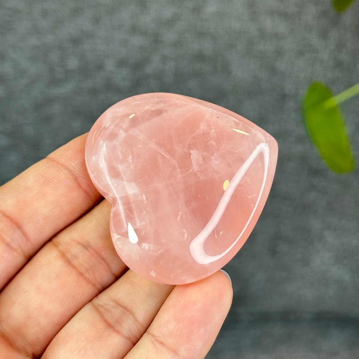 Natural Rose Quartz Heart