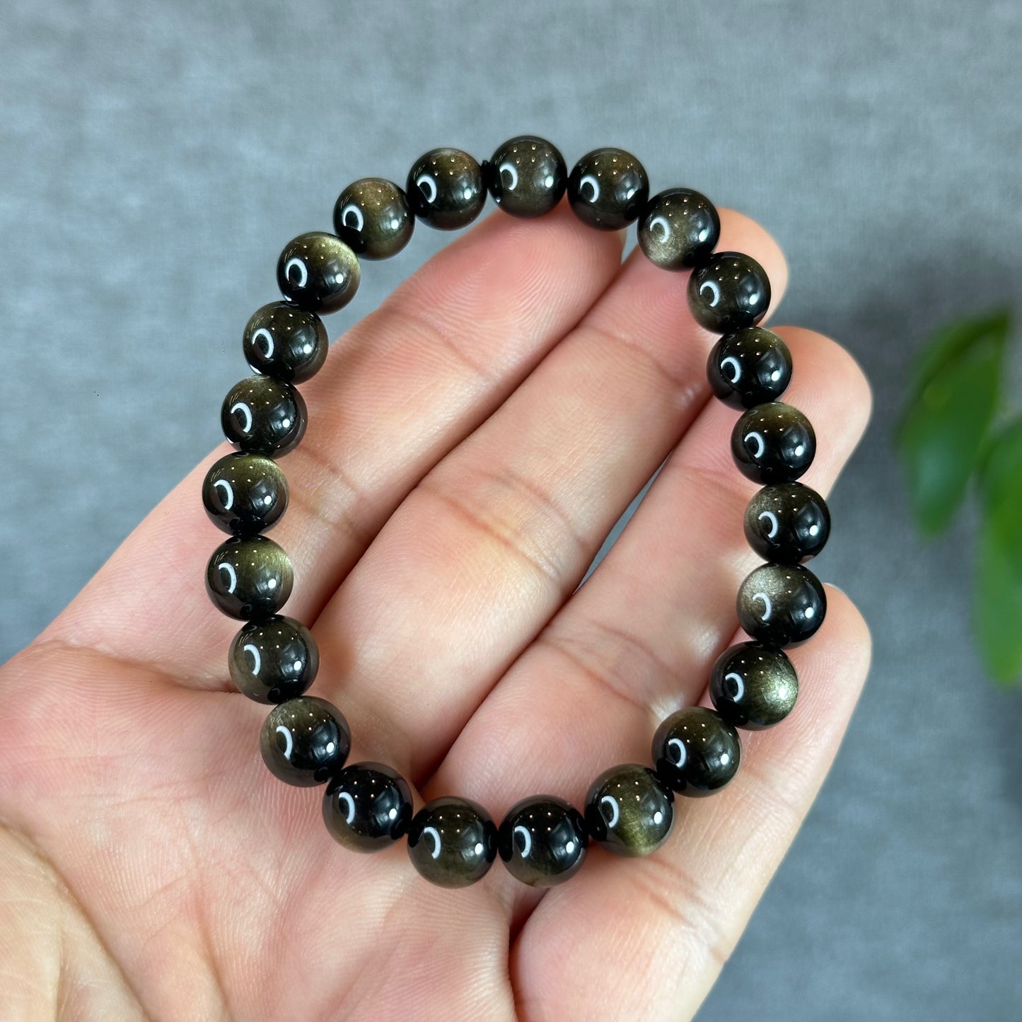 Natural Golden Obsidian VIP Bracelet Size 8 mm