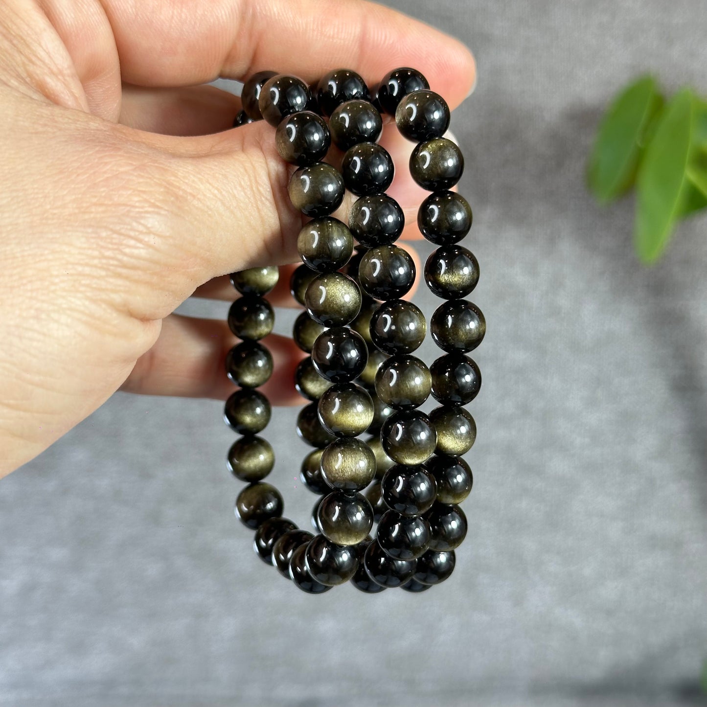 Natural Golden Obsidian VIP Bracelet Size 8 mm