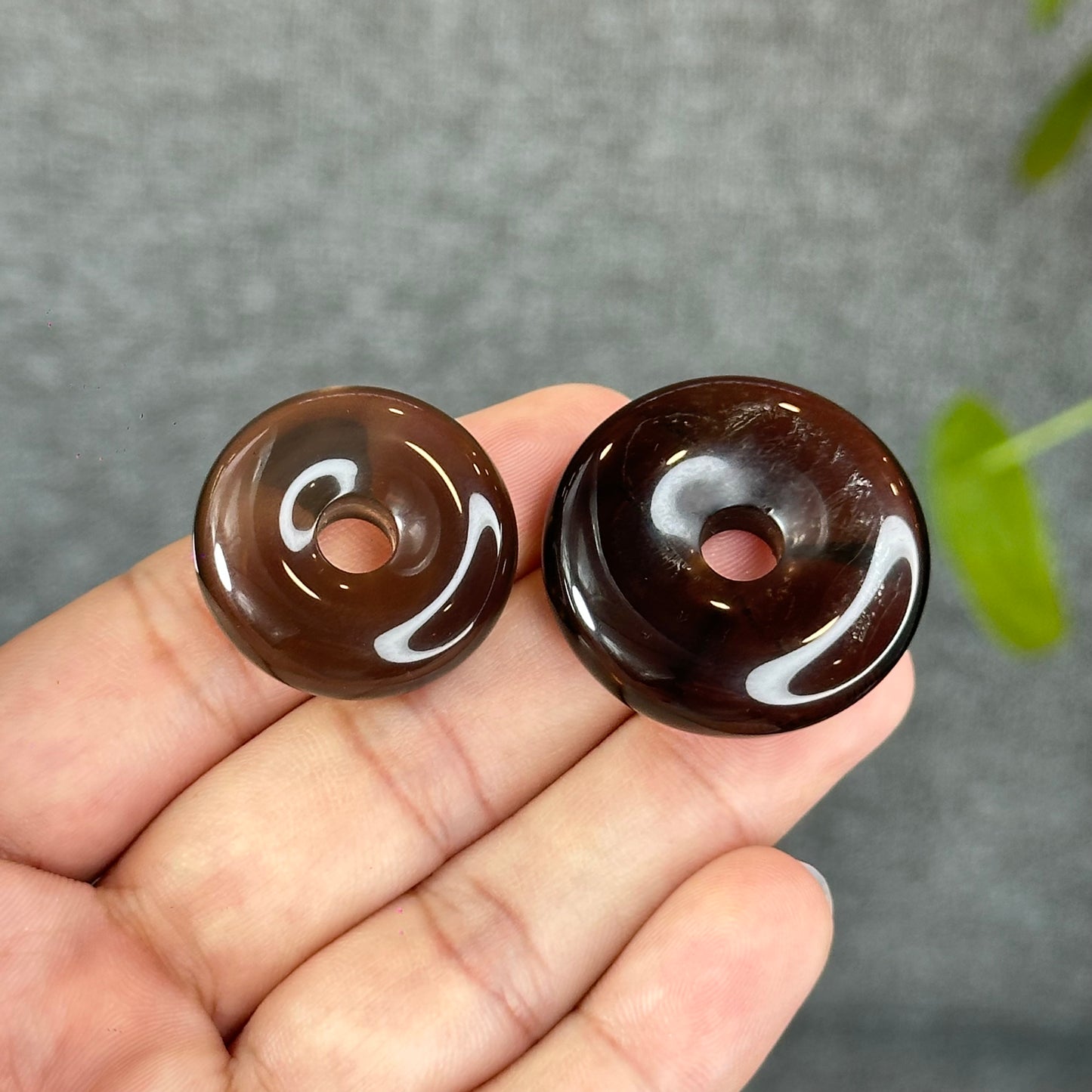 Natural Smokey Quartz Donut