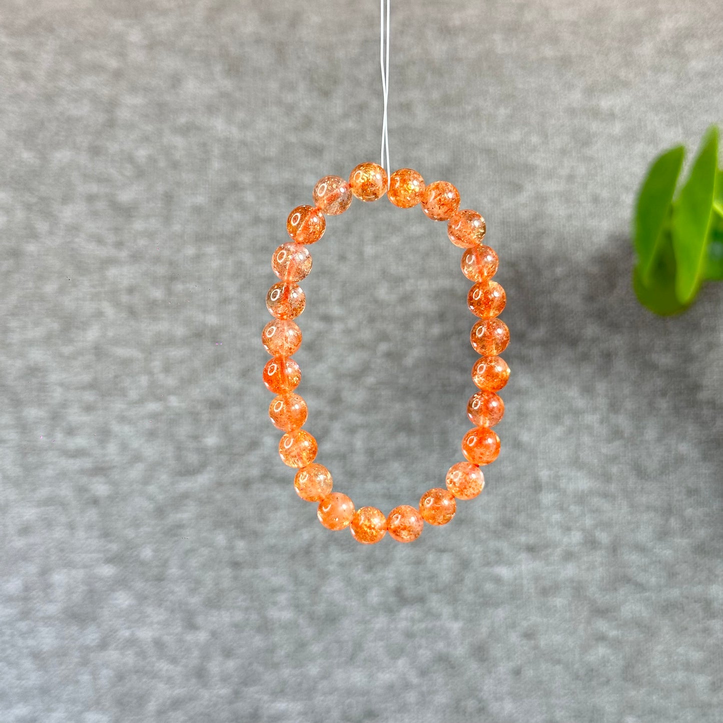 Natural Golden Sunstone Bracelet Size 7.5 mm