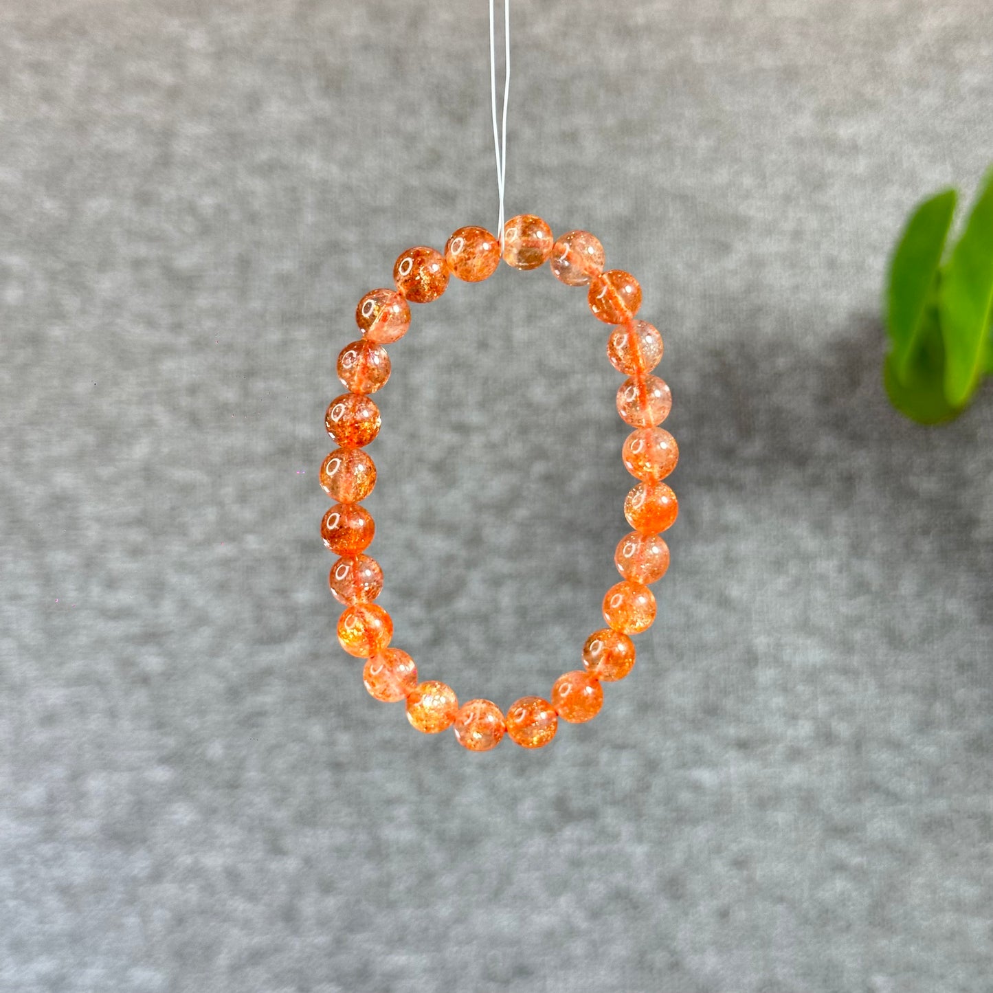 Natural Golden Sunstone Bracelet Size 7.5 mm