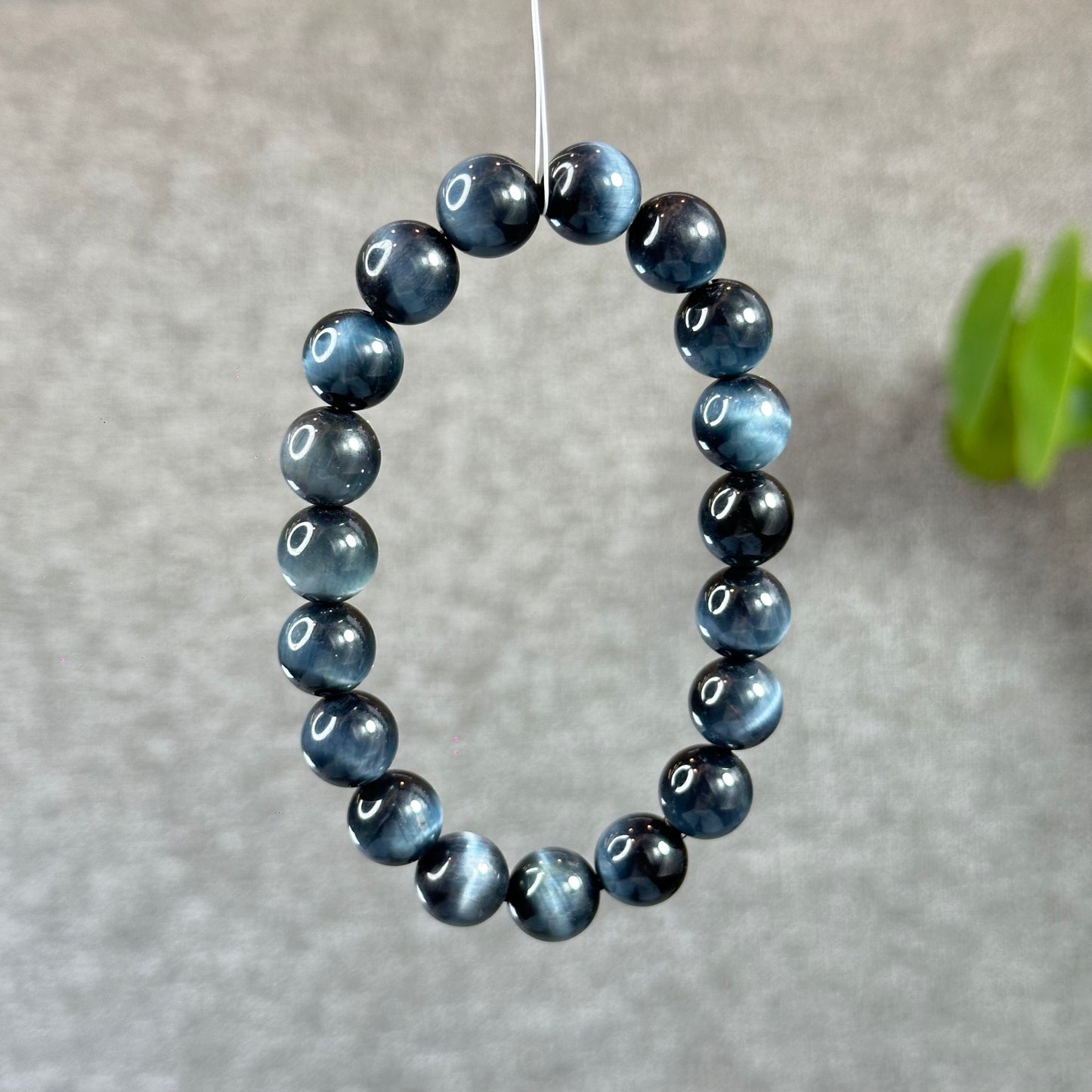 Natural Blue Tiger Eye Bracelet Size 10.3 mm