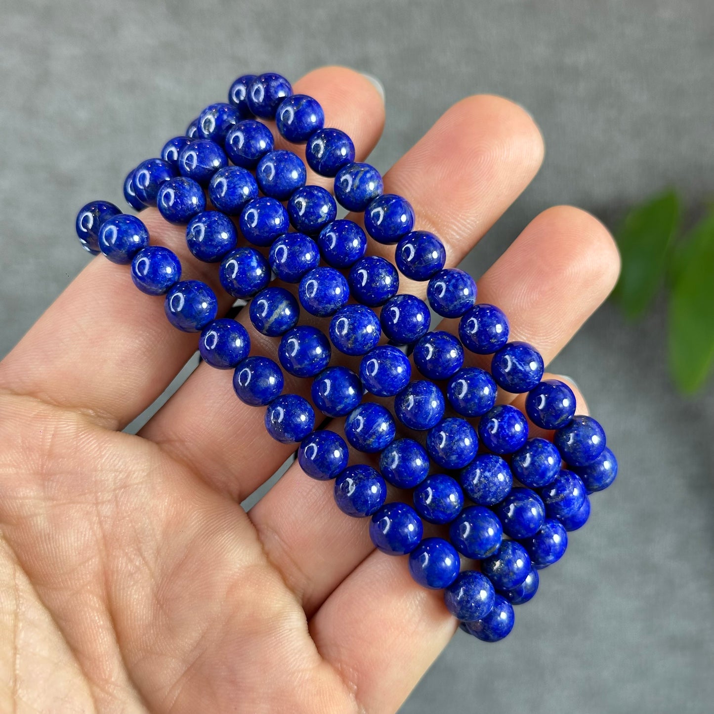 Natural Lapis Lazuli Bracelet Size 7 mm