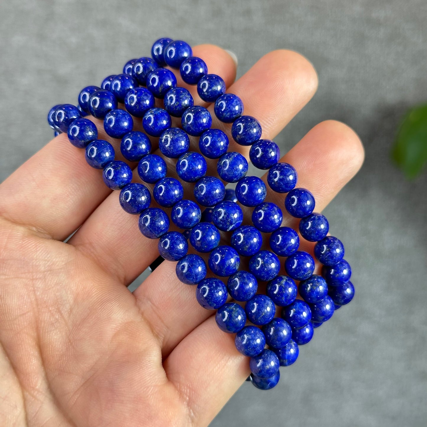 Natural Lapis Lazuli Bracelet Size 7 mm