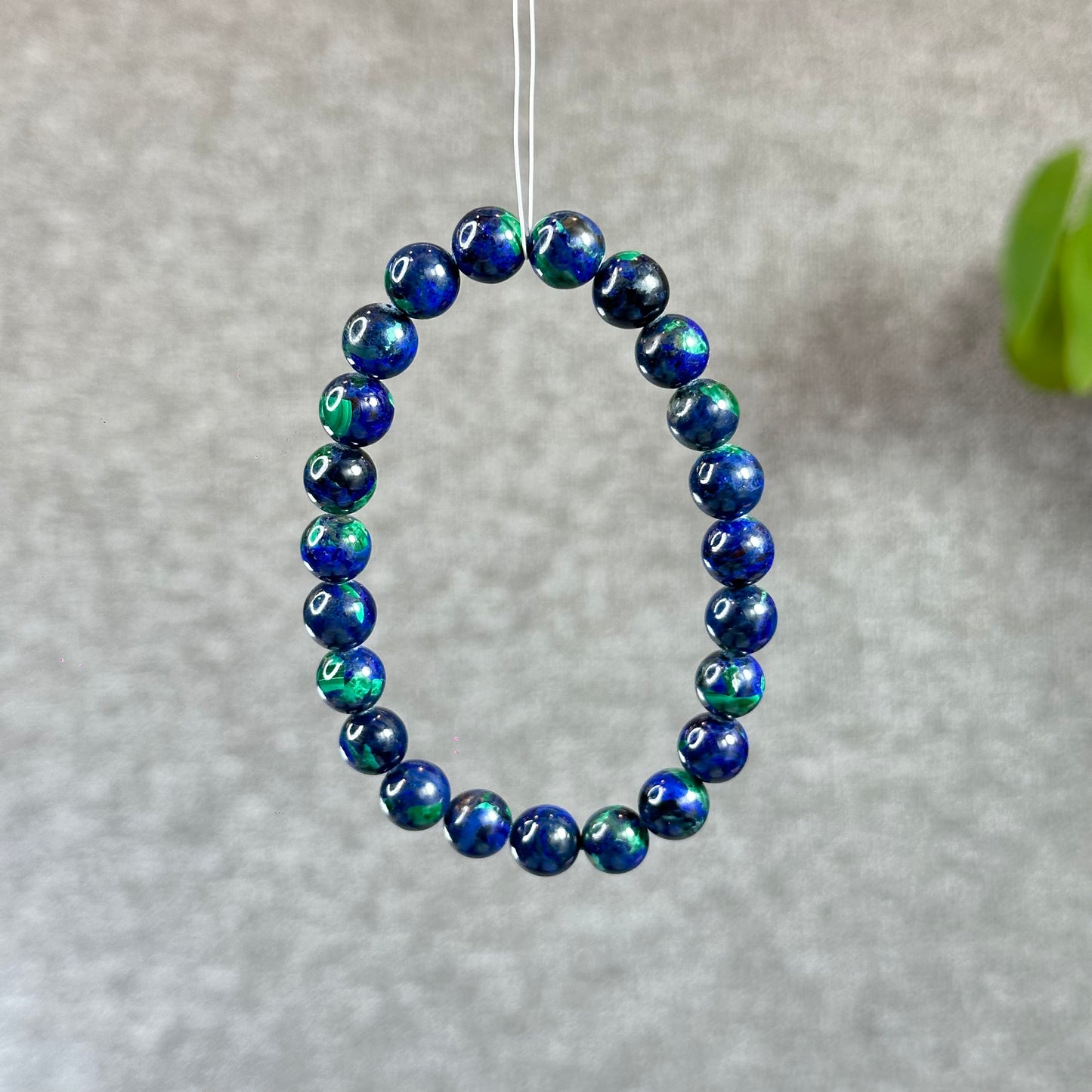 Natural Azurite Malachite Bracelet Size 8.3