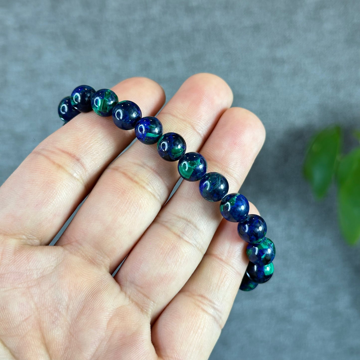 Natural Azurite Malachite Bracelet Size 8.3