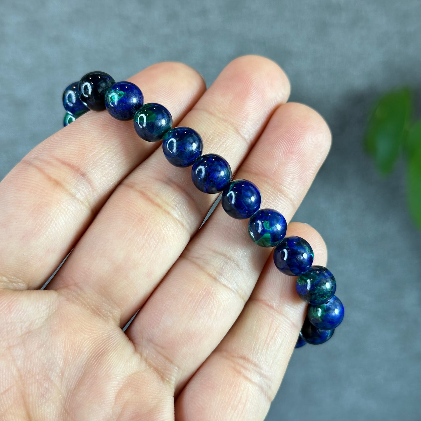 Natural Azurite Malachite Bracelet Size 8.3