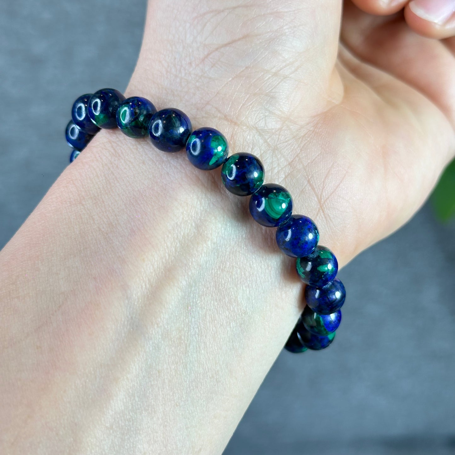 Natural Azurite Malachite Bracelet Size 8.3