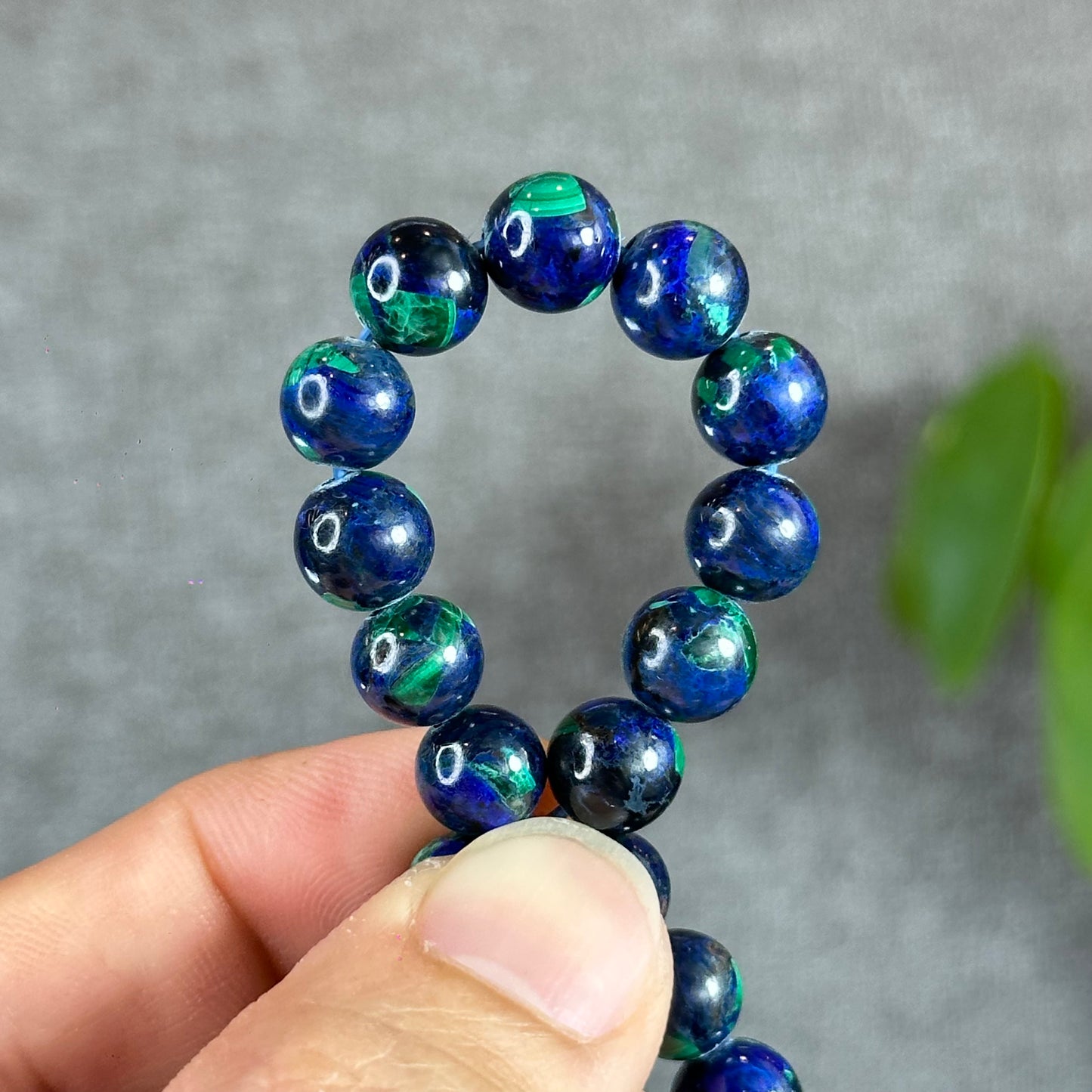 Natural Azurite Malachite Bracelet Size 8.3