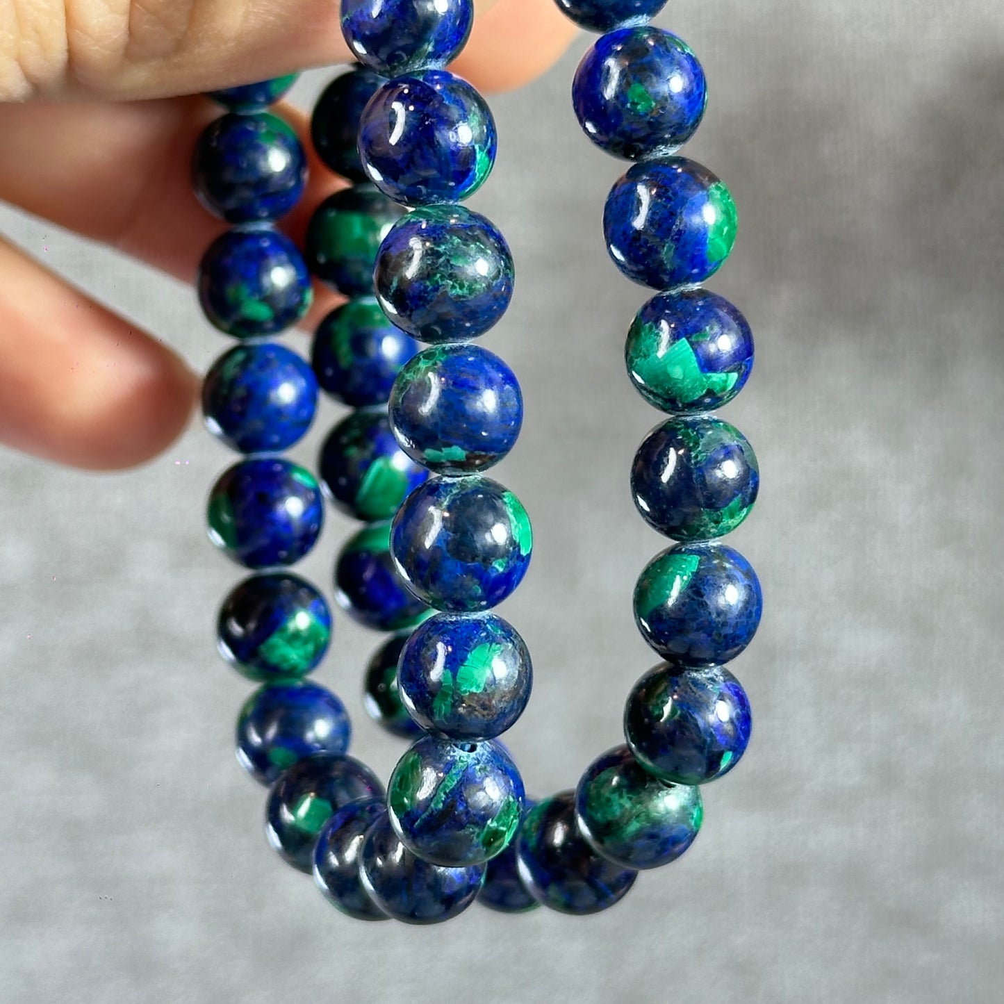 Natural Azurite Malachite Bracelet Size 8.3
